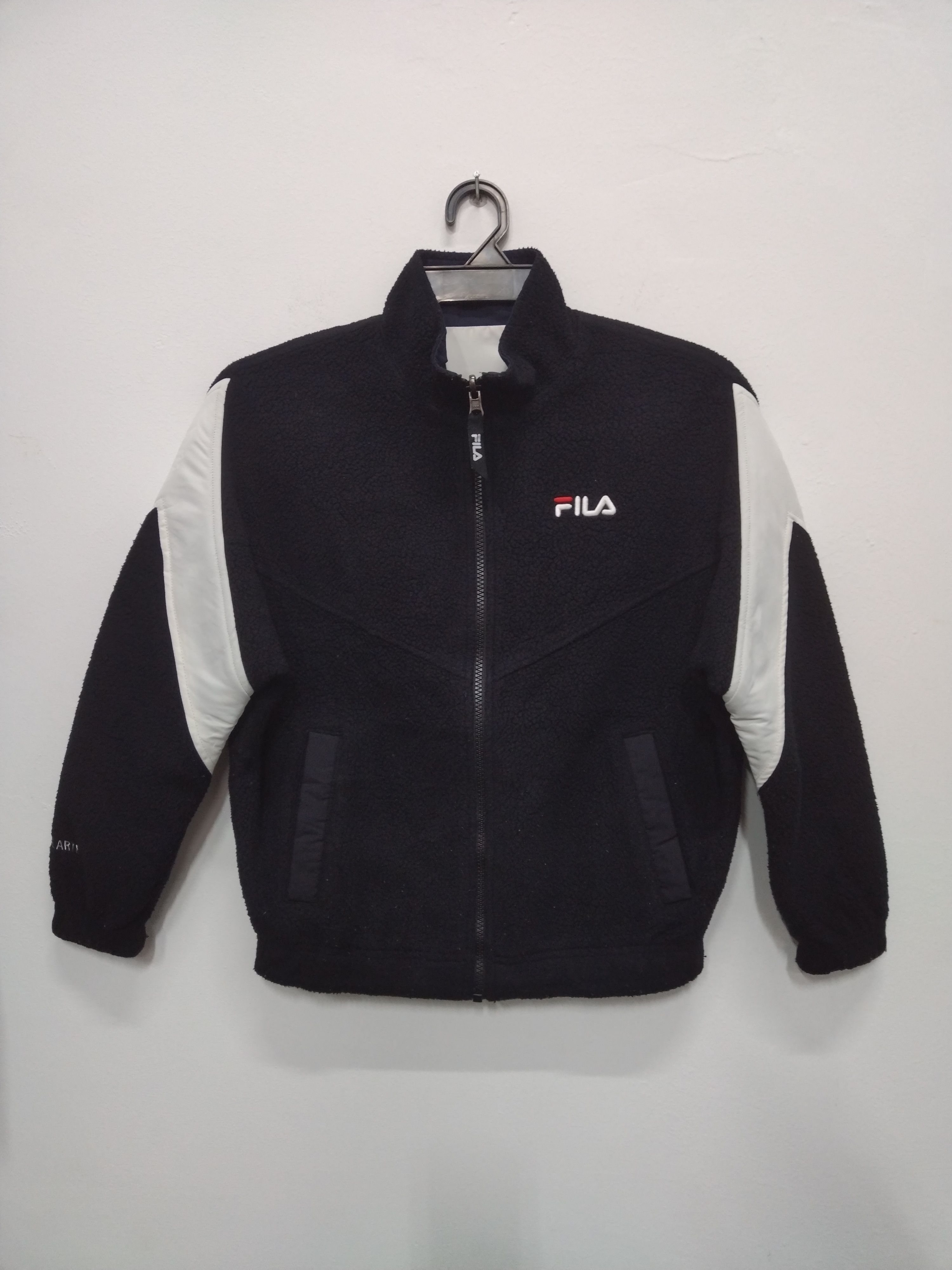 Fila REVERSIBLE💥 Fila biella italia Bomber Fleece & nylon Size US S / EU 44-46 / 1 - 2 Thumbnail