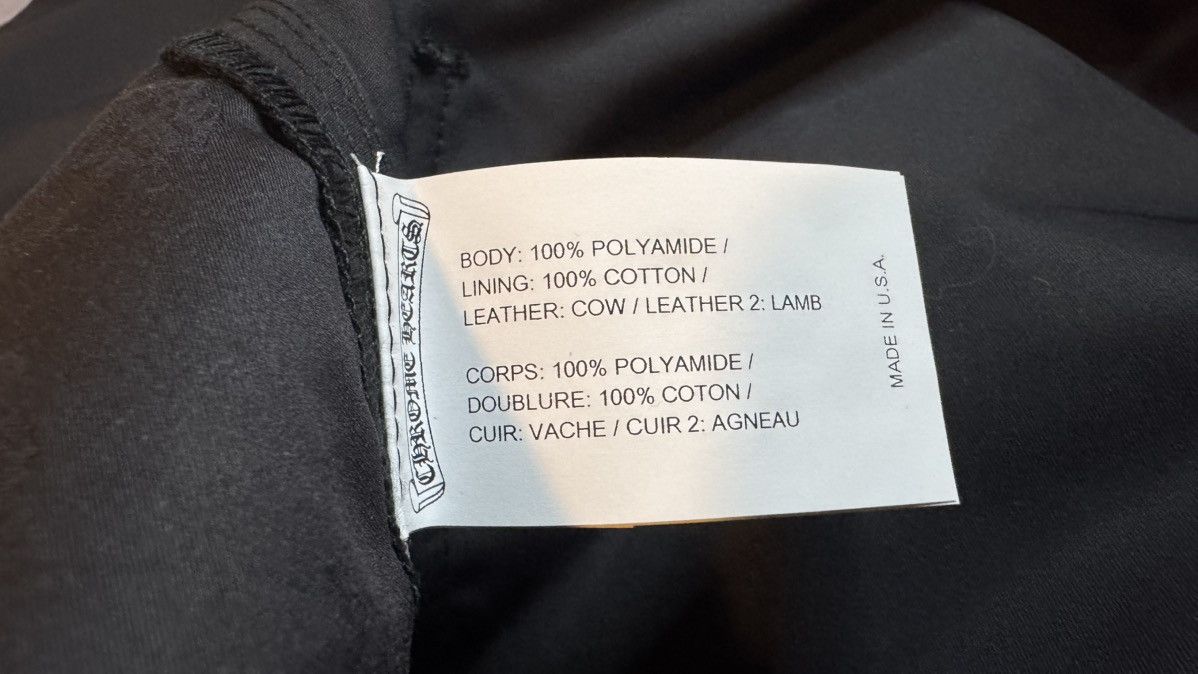 Chrome Hearts Chrome Hearts Sz 38 Nylon/Leather Knee Carpenter Pants Size US 38 / EU 54 - 9 Thumbnail