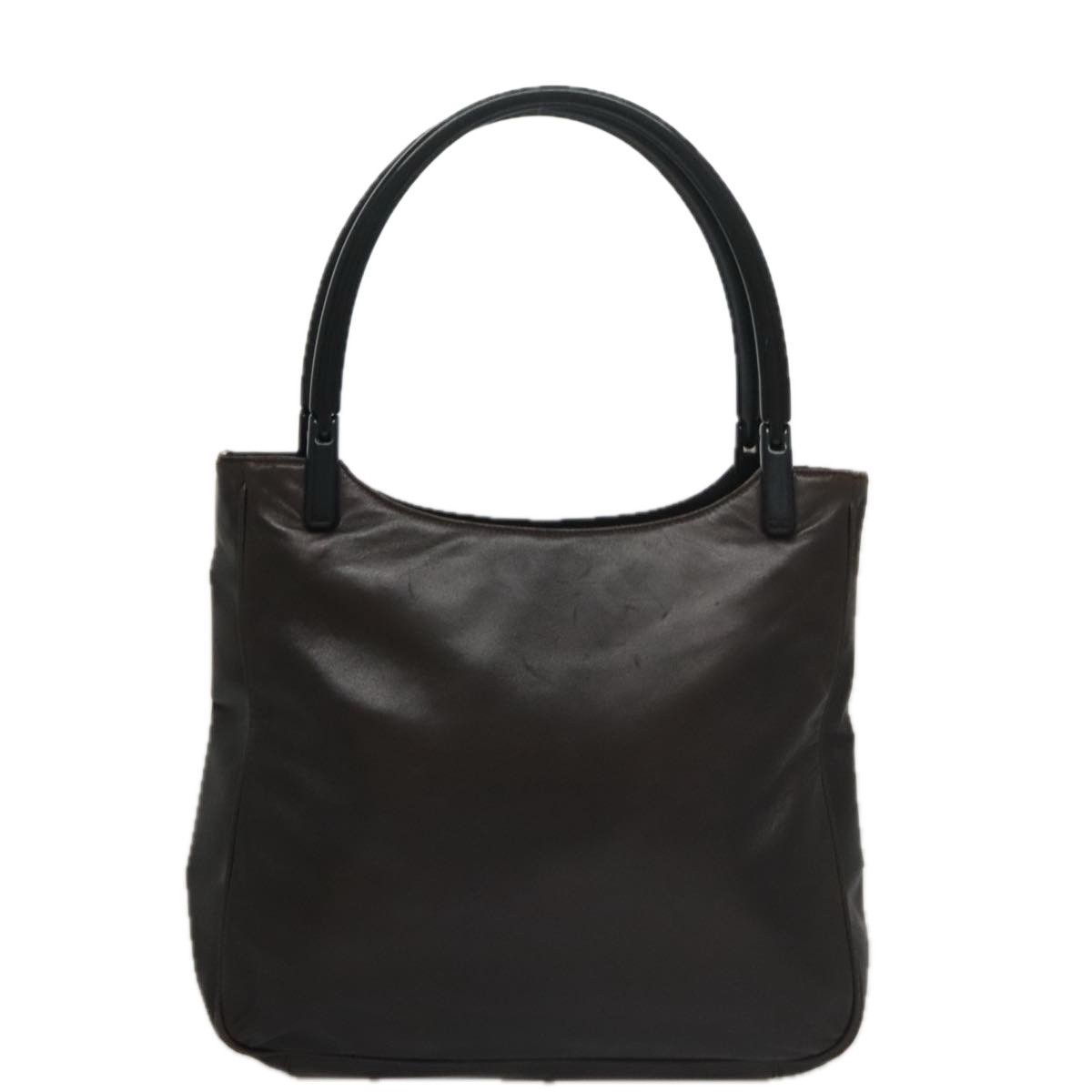 Prada Brown Leather Tote Bag (Pre-Owned) Size ONE SIZE - 1 Thumbnail