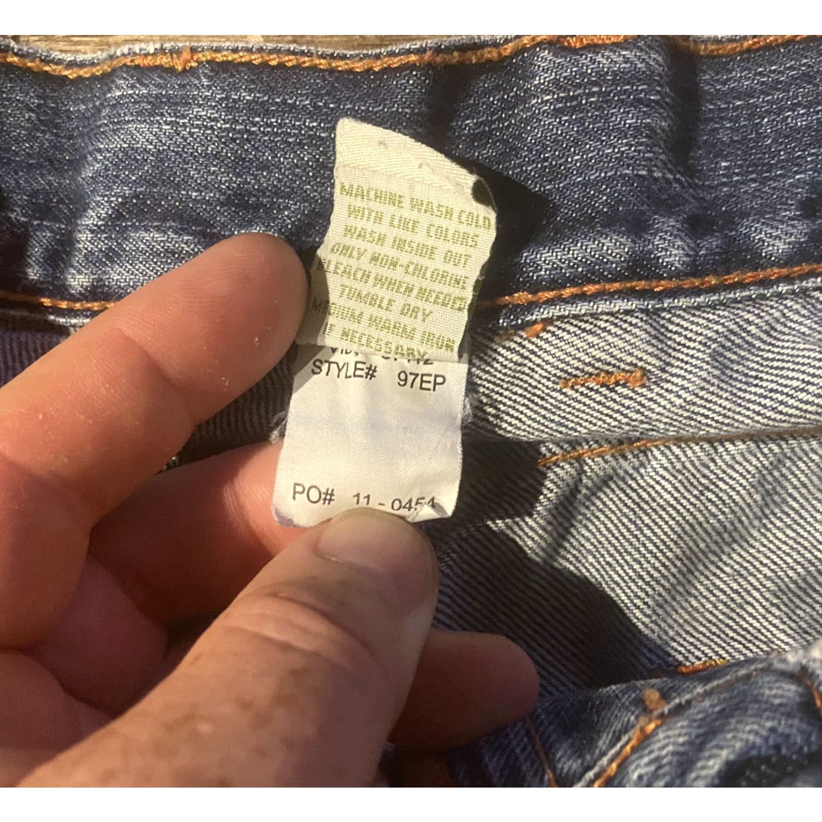 Orvis Orvis Jeans Mens 36x33 Denim Medium Wash Straight Classic Zip Inseam 33/34 Blue Cotton Vintage No Size US 36 / EU 52 - 7 Thumbnail
