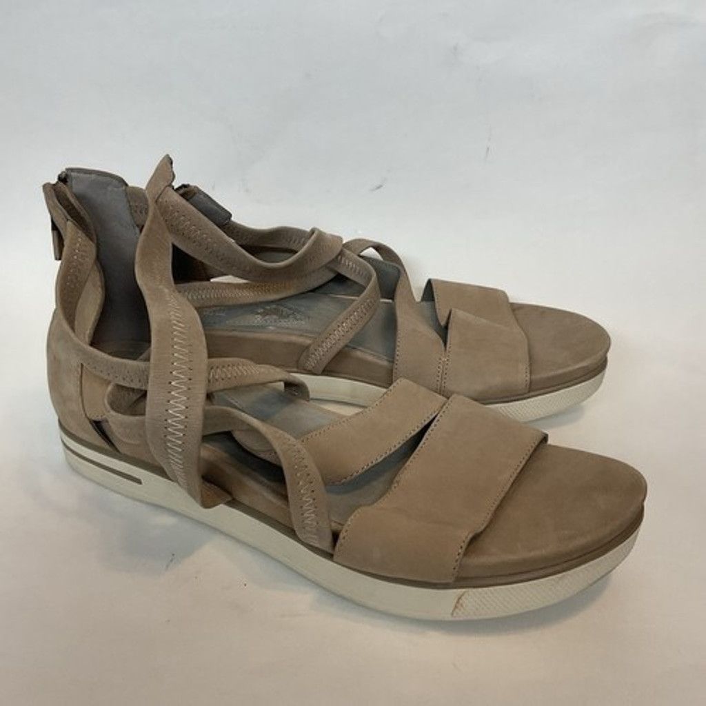 Eileen Fisher NWD Eileen Fisher Tan Zip Platform Sneaker Sandals Women 11 Size US 8 / IT 38 - 6 Thumbnail