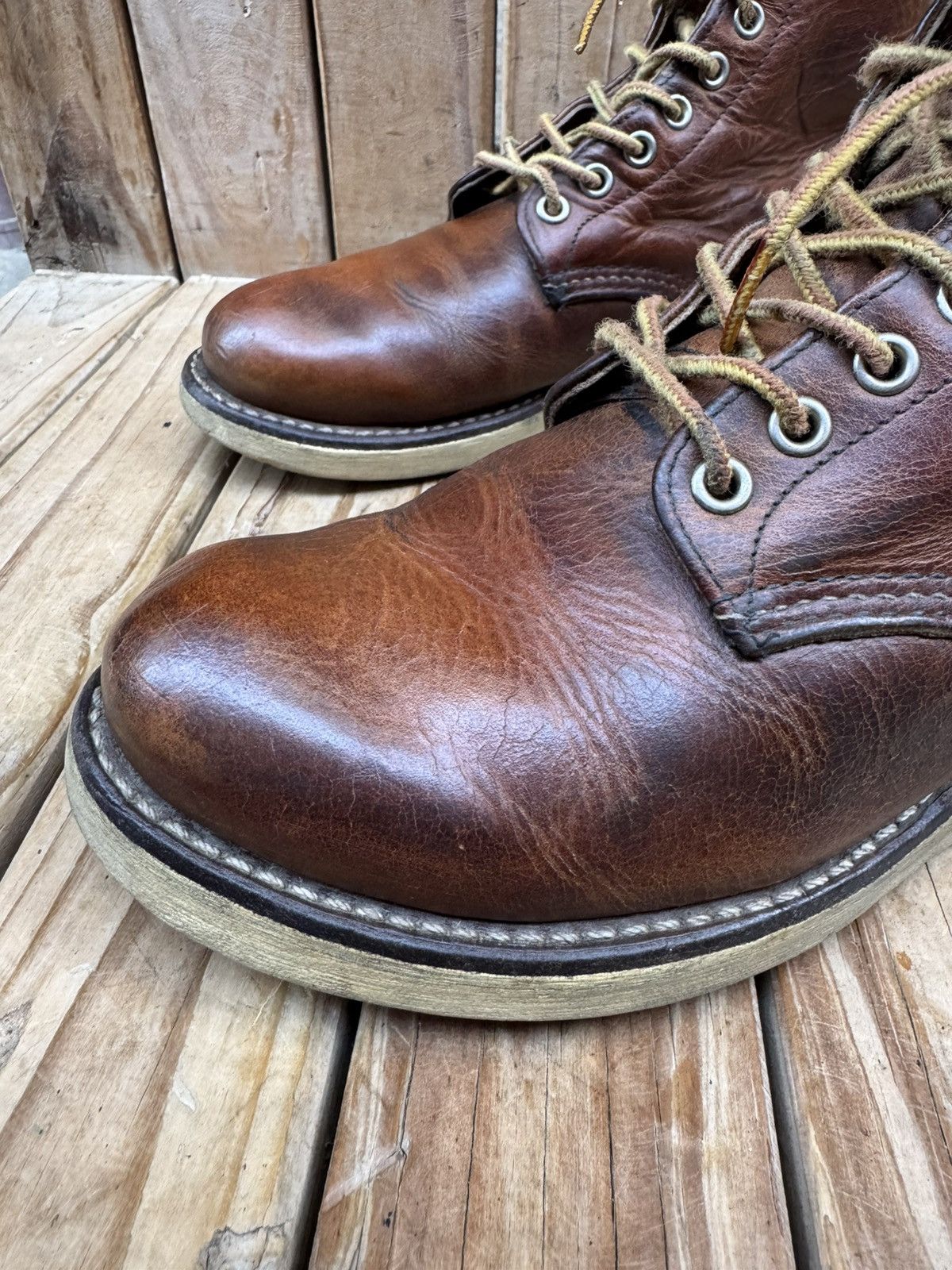 Red Wing Red Wing 9111 Chukka Brown leather boots EUR 39 UK 6 US 7 D Size US 7 / EU 40 - 15 Thumbnail