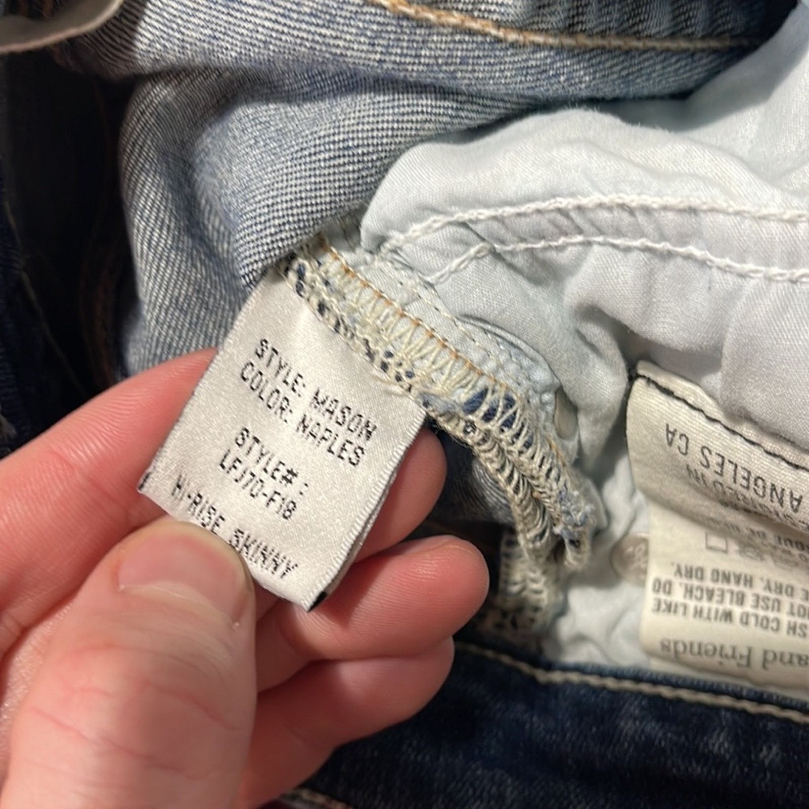 Other Lovers and Friends Mason High-Rise Skinny Jean Naples 25 Size 25" / US 0 / IT 36 - 8 Thumbnail