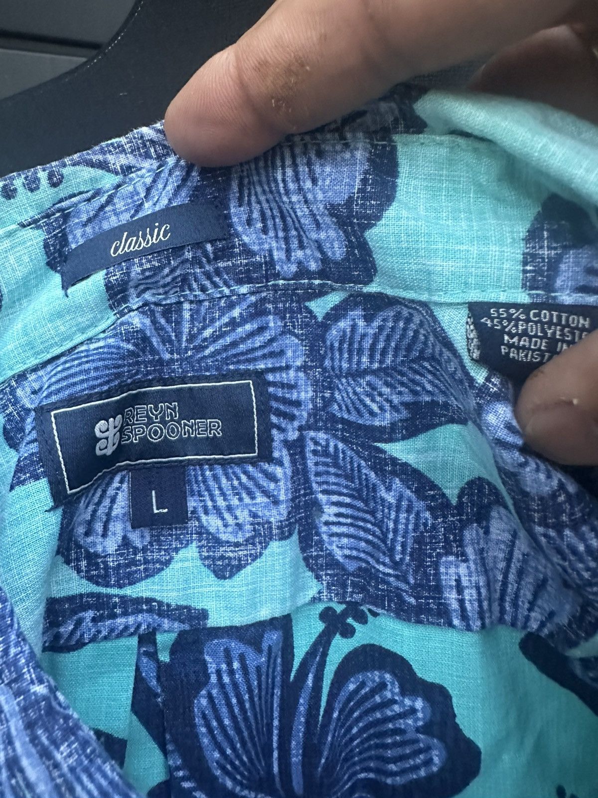 Reyn Spooner Reyn Spooner Classic Blue/Green Hawaiian Print Men's L Size US L / EU 52-54 / 3 - 4 Thumbnail