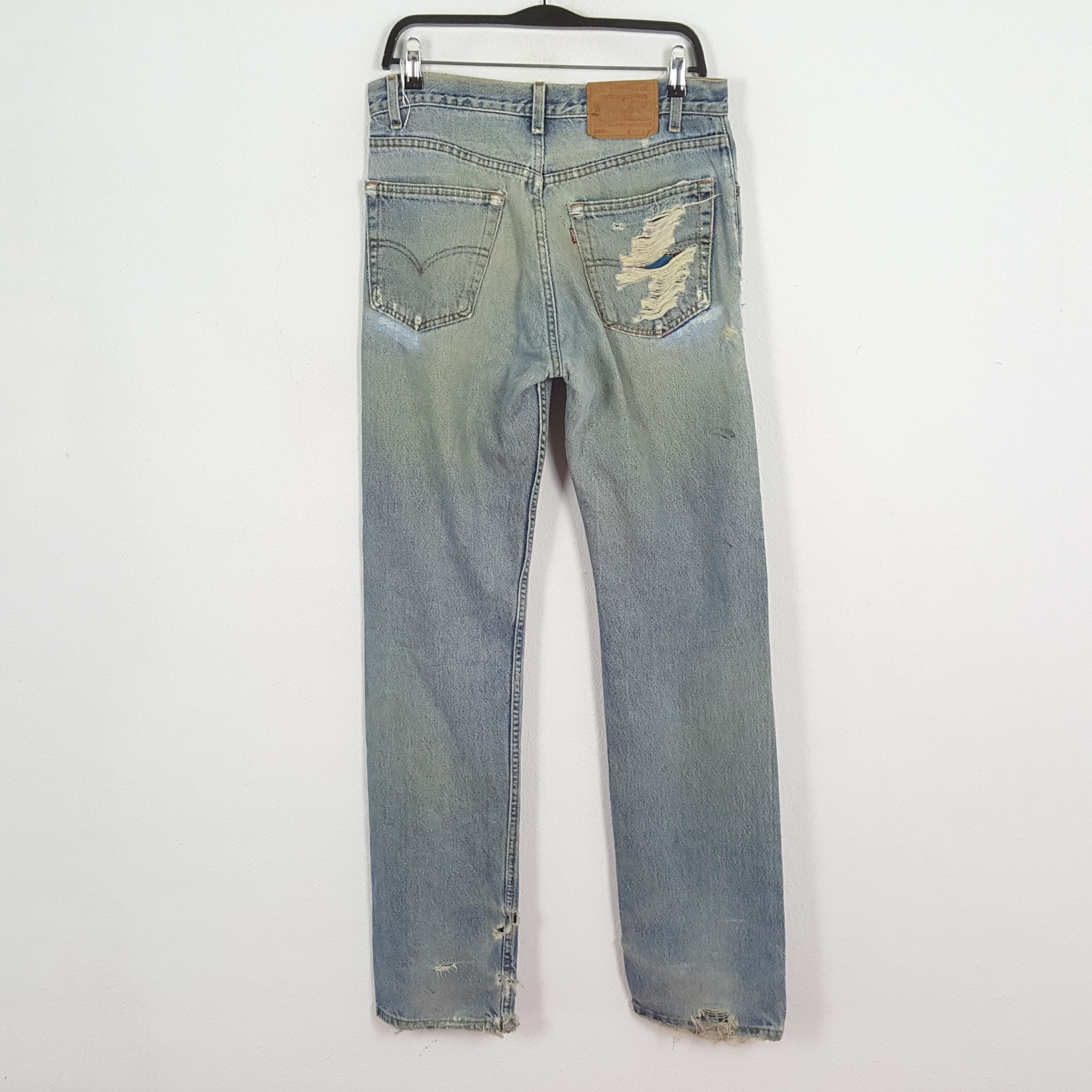 Levi's × Vintage LEVI'S Streetwear Rock Punk Style Distressed Jeans c228n19 Size US 32 / EU 48 - 4 Thumbnail