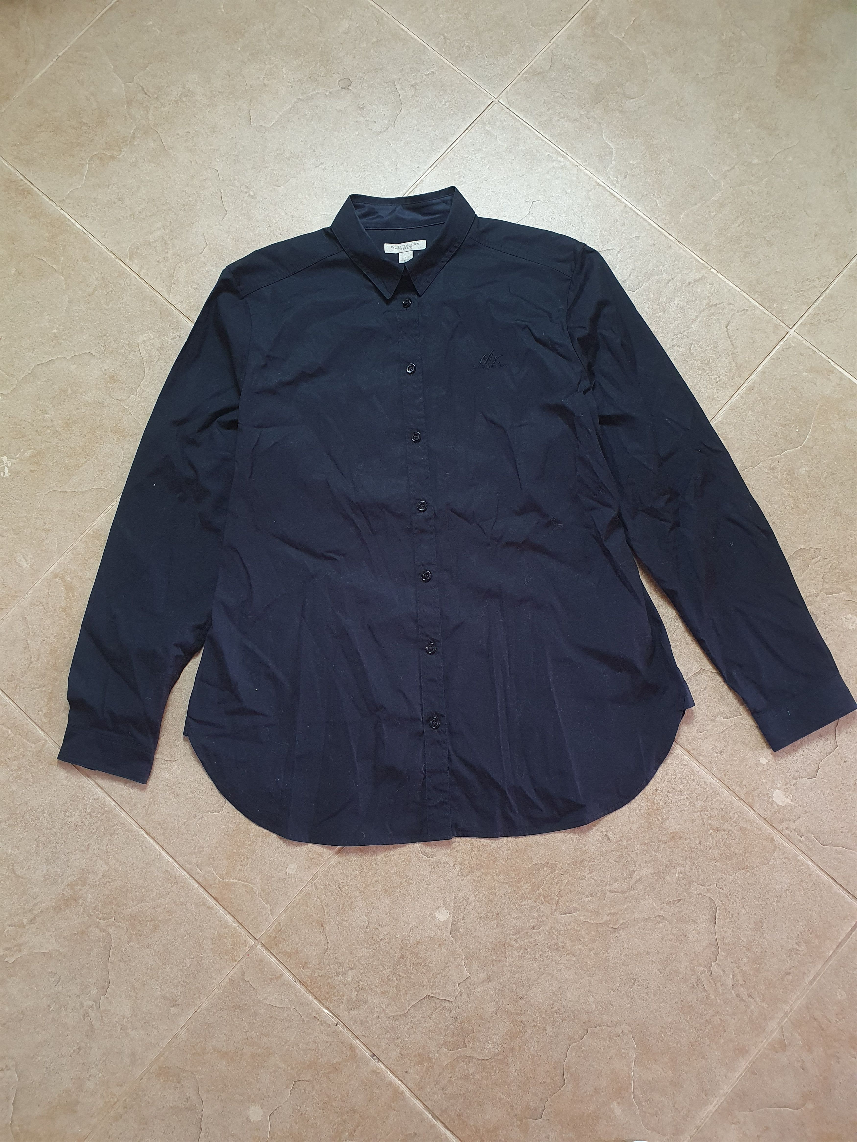 Burberry Vintage Burberry shirt women's Size L Black Luxury Size L / US 10 / IT 46 - 15 Thumbnail