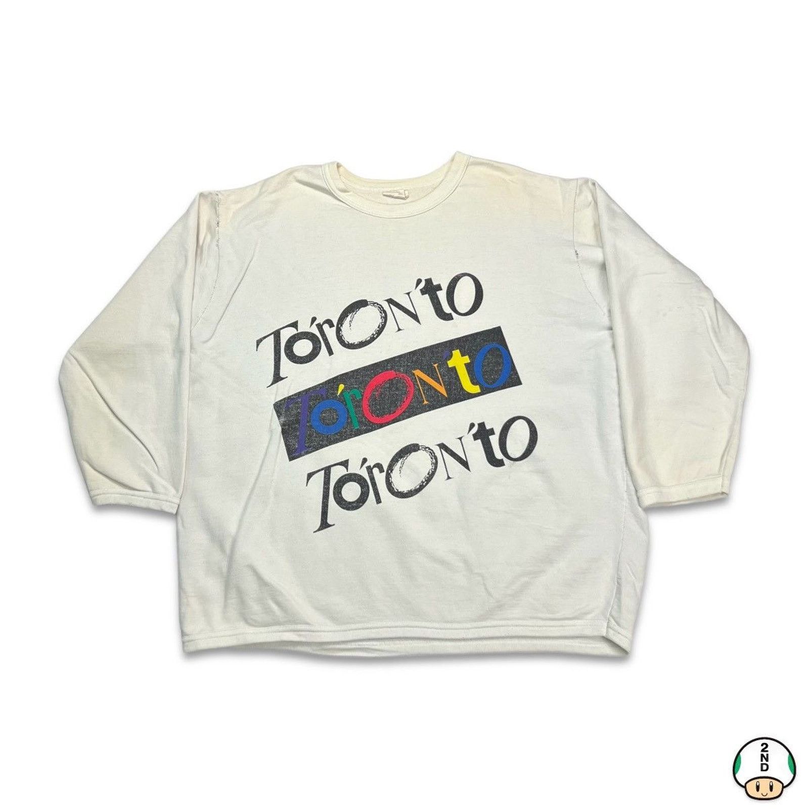 Vintage Vintage Toronto Sweatshirt XL Spell Out Graphic 90s Pullover Size US XL / EU 56 / 4 - 1 Thumbnail