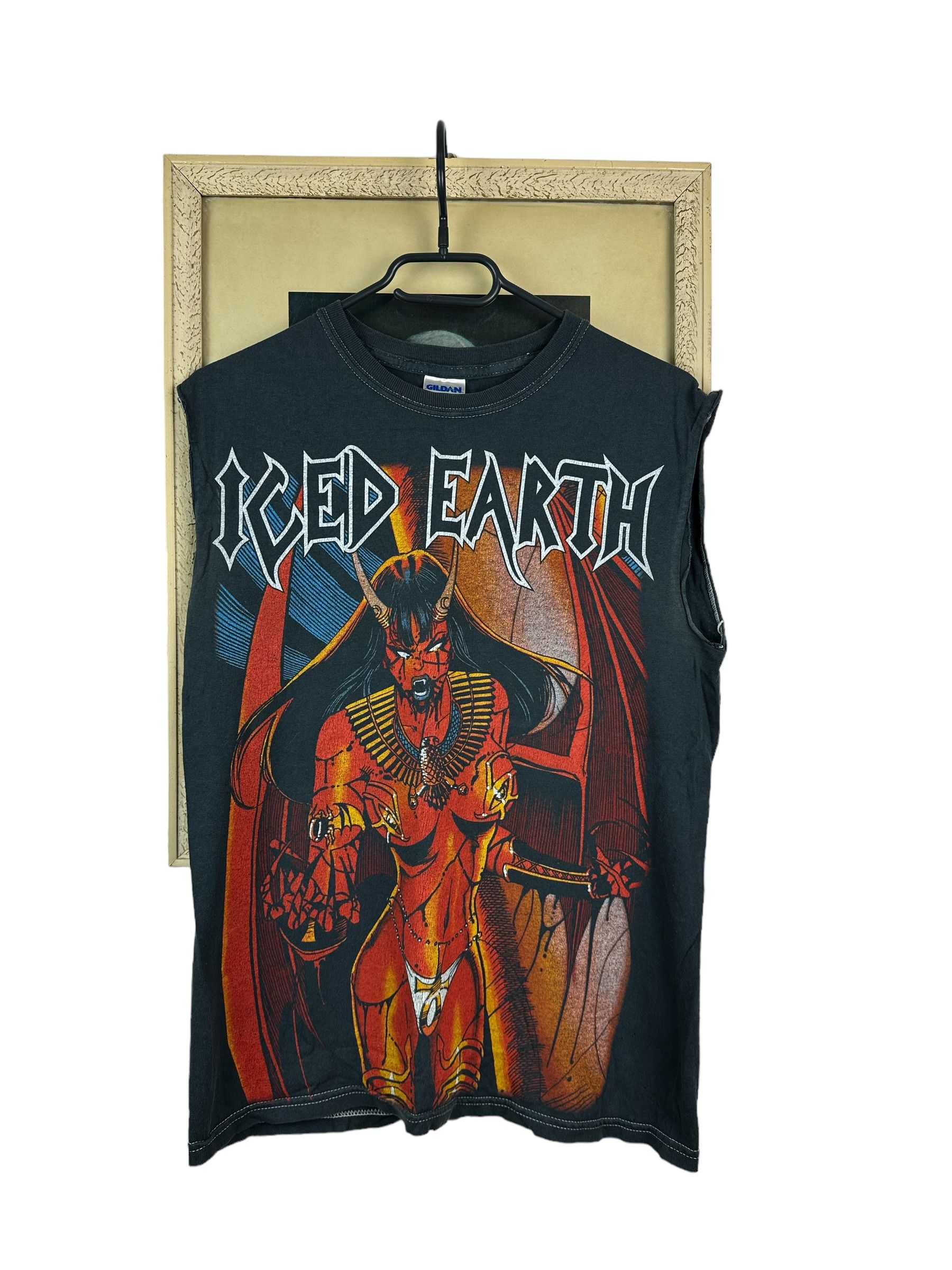 Band Tees Vintage Iced Earth Band Shirt Sleveless rare Hype Tee Size US S / EU 44-46 / 1 - 1 Thumbnail