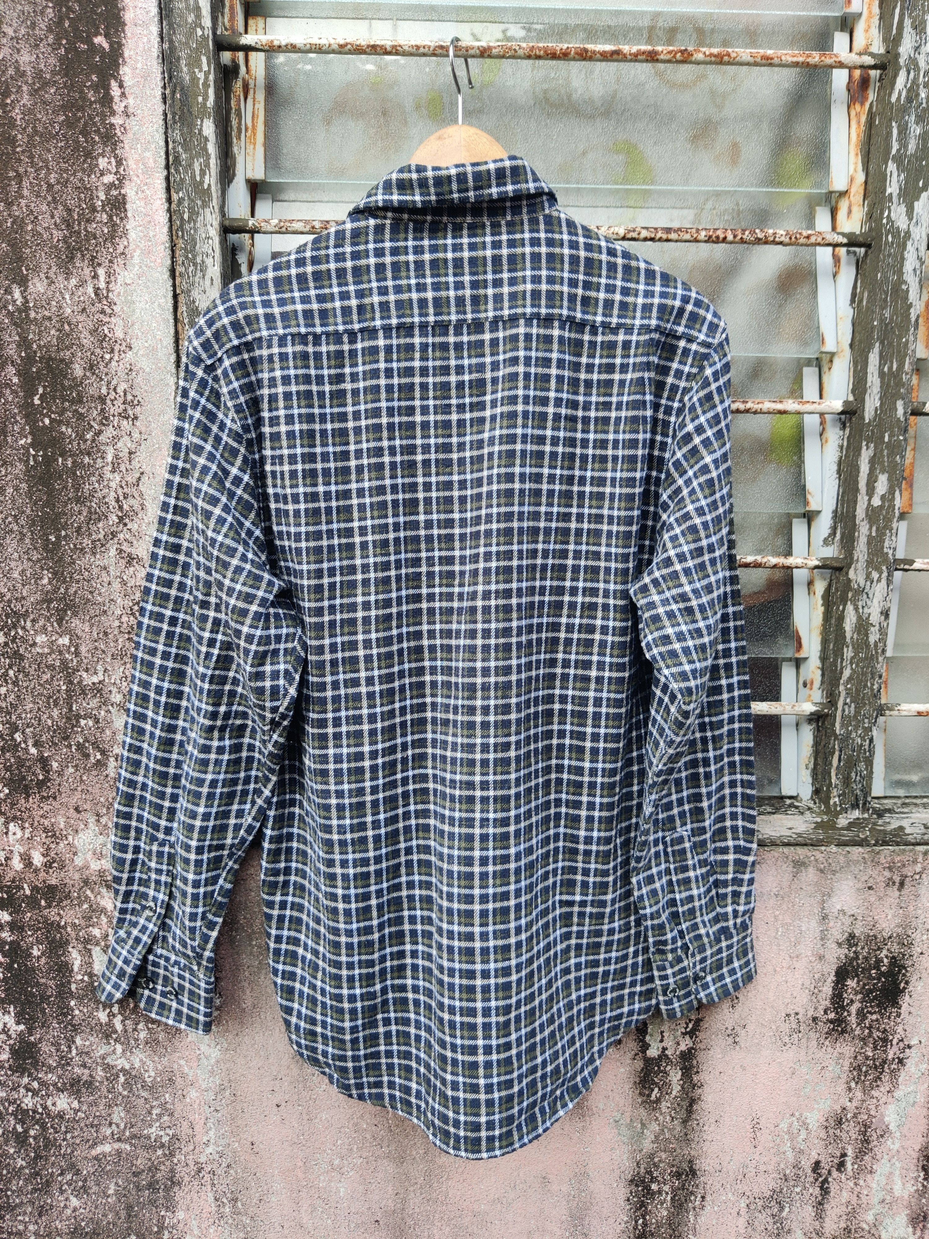 Japanese Brand Vintage Weathercock Checkers Flannel Shirt Size US L / EU 52-54 / 3 - 4 Thumbnail