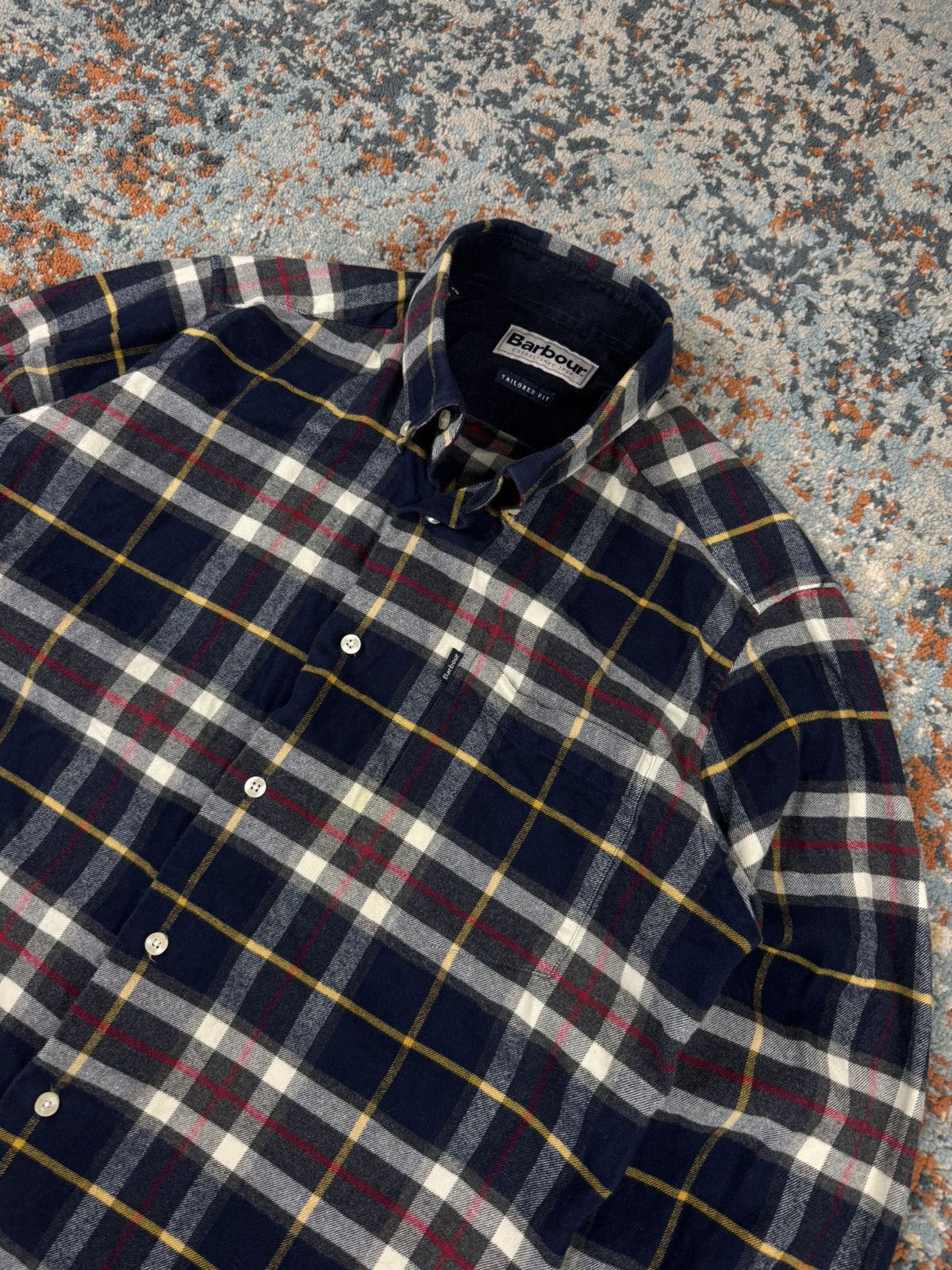 Barbour × Vintage Barbour castlebay flannel shirt classic pattern check tartan Size US S / EU 44-46 / 1 - 5 Thumbnail