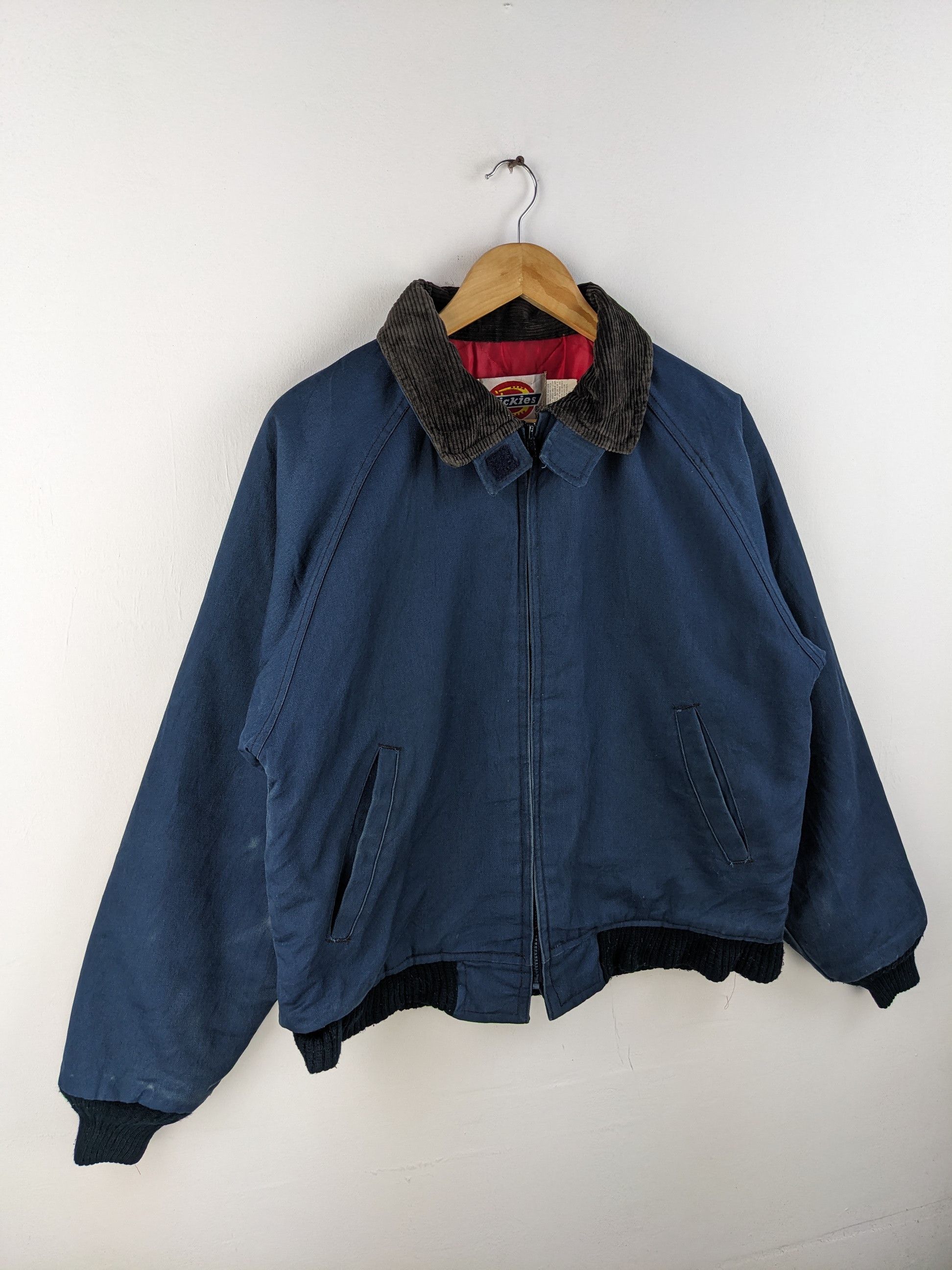 Dickies × Vintage Vintage 1990s Dickies Bomber Jacket Faded Blue Made In USA Size US L / EU 52-54 / 3 - 17 Thumbnail