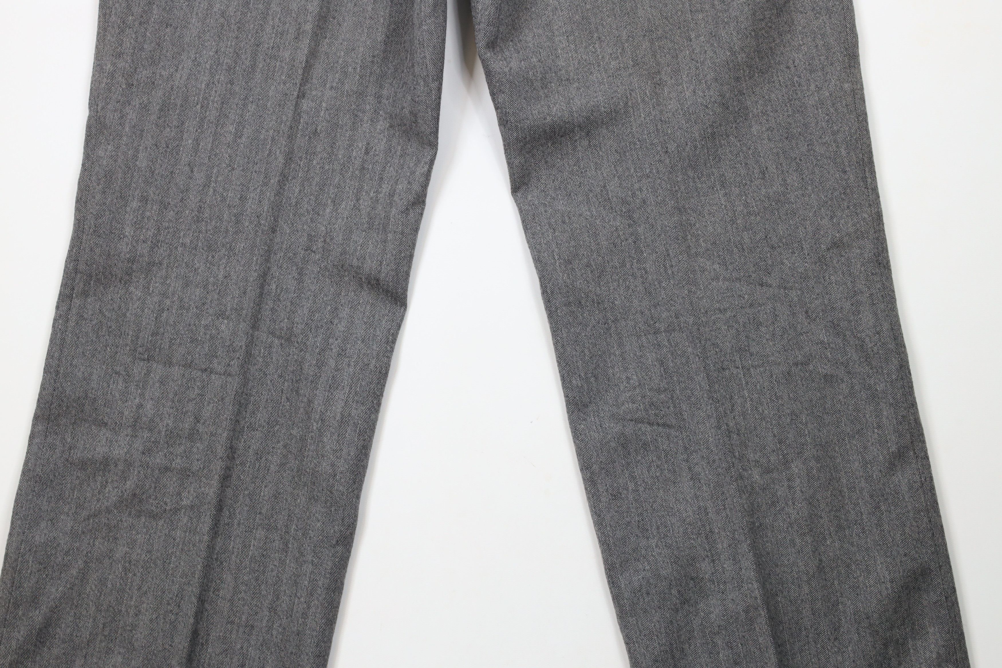 Vintage Vintage 70s Streetwear Wool Herringbone Wide Leg Chino Pants Size US 36 / EU 52 - 10 Thumbnail