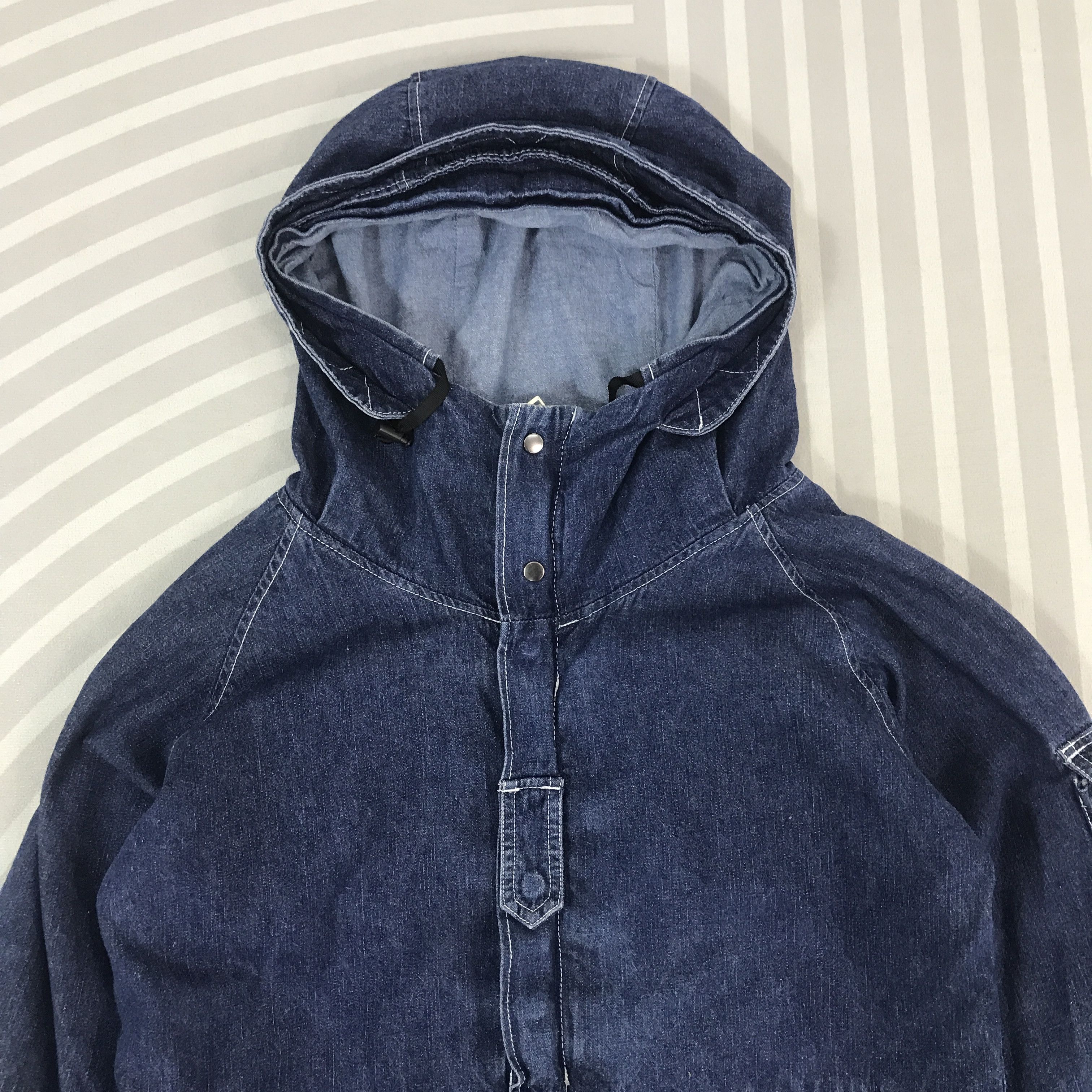 Vintage Vintage Joey Factory denim Hoodies jacket K69B5 Size US M / EU 48-50 / 2 - 2 Thumbnail