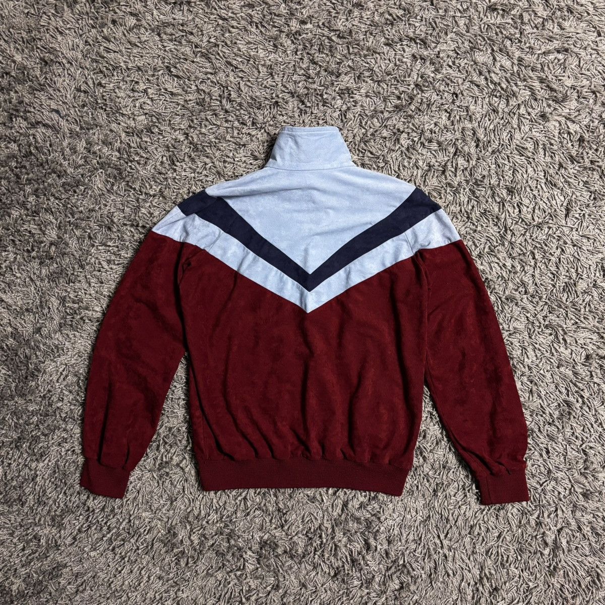 Adidas Vintage Adidas Track Jacket Made in West Germany Burgundy Size US S / EU 44-46 / 1 - 6 Thumbnail