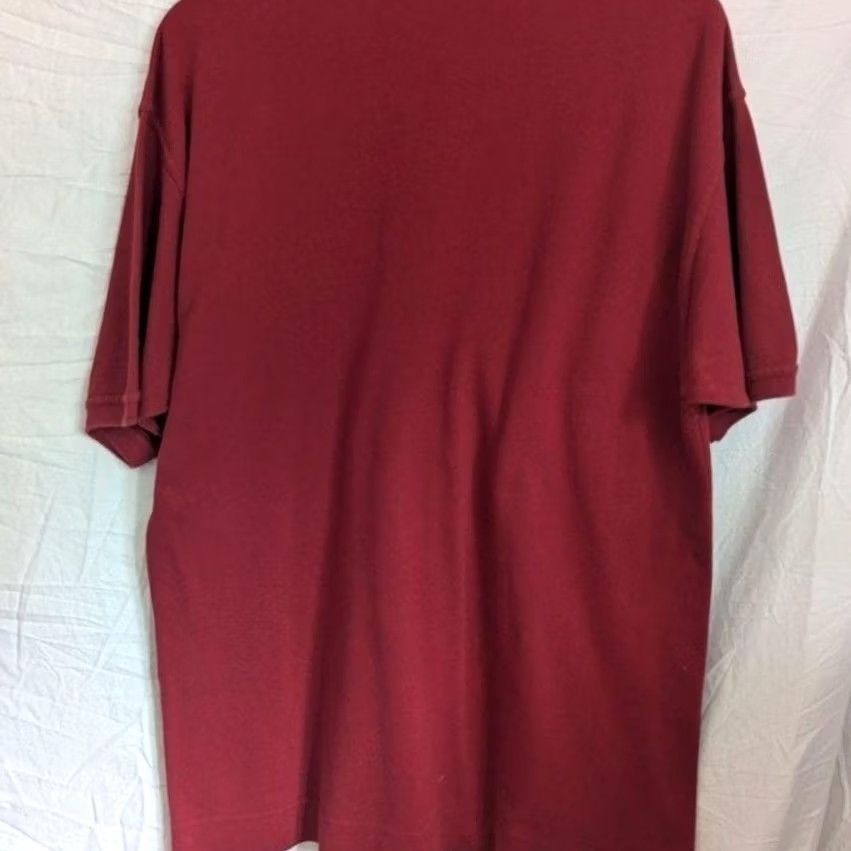 Vintage VINTAGE Bugle Boy Red Cotton Pique Short Sleeve Polo Shirt Mens Sz L Classic 90s Size US L / EU 52-54 / 3 - 2 Thumbnail