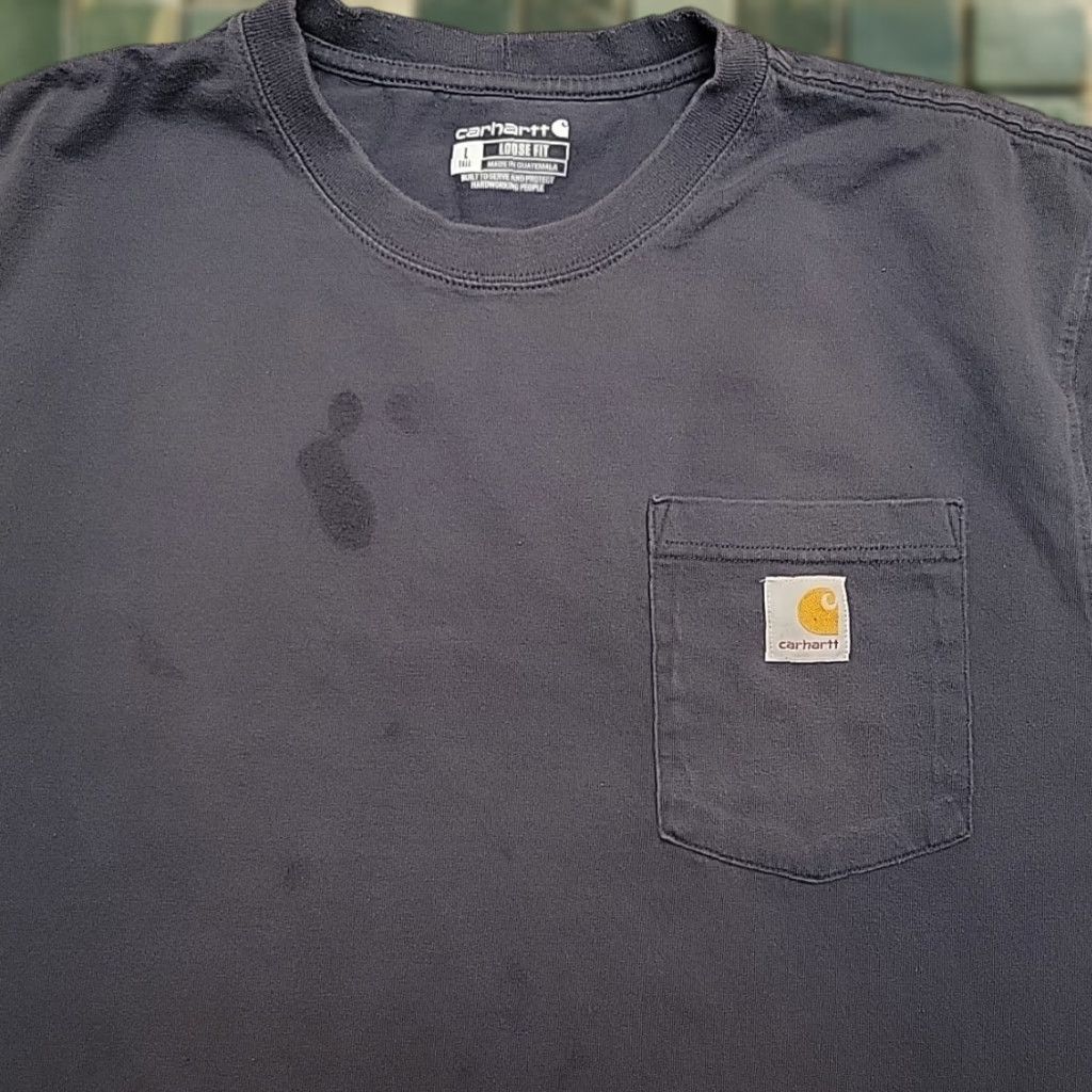 Carhartt Carhartt Shirt Mens LT Gray Loose Fit Crewneck Short Sleeve Pocket TEE K87-M Size US L / EU 52-54 / 3 - 1 Thumbnail