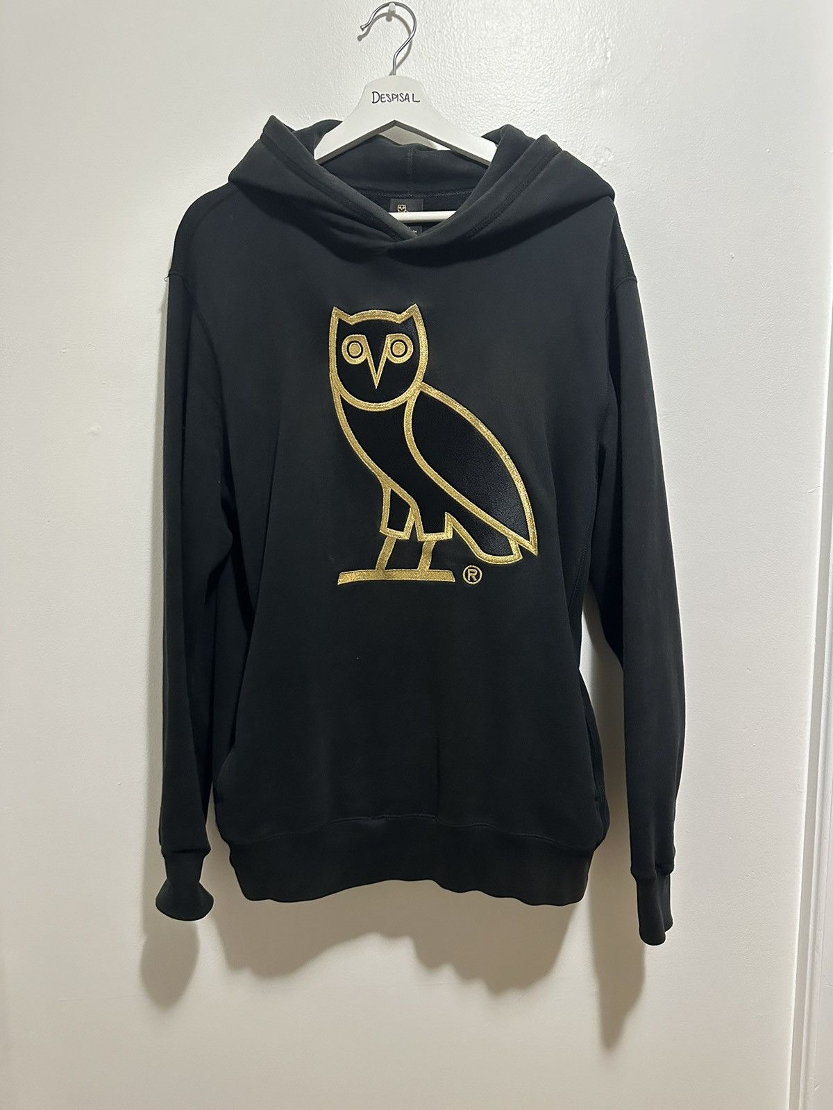 image of Octobers Very Own Ovo OG Owl Hoodie in Black, Men's (Size Large)