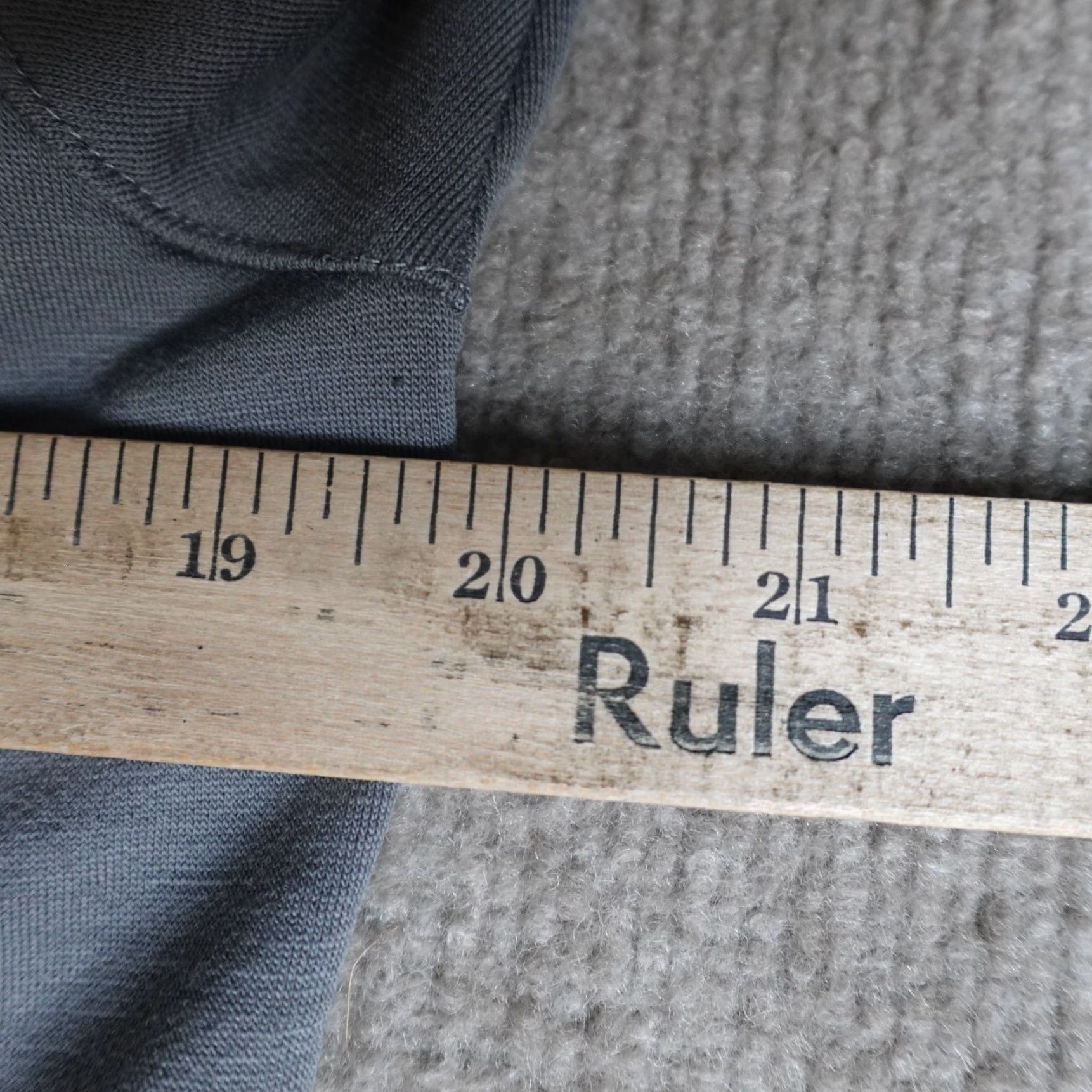 Olive Olivers Shirt Mens Medium Gray Solid Long Sleeve 100% Merino Wool Made in USA Size US M / EU 48-50 / 2 - 4 Thumbnail