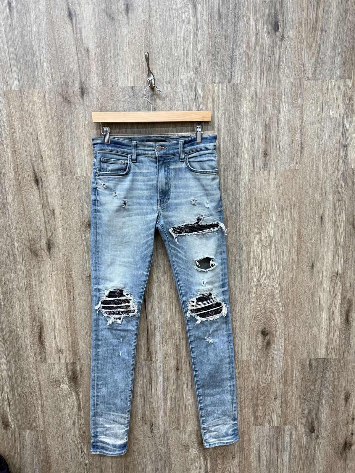 Amiri Mike Amiri Red Paisley Bandana Jeans Size US 30 / EU 46 - 1 Thumbnail