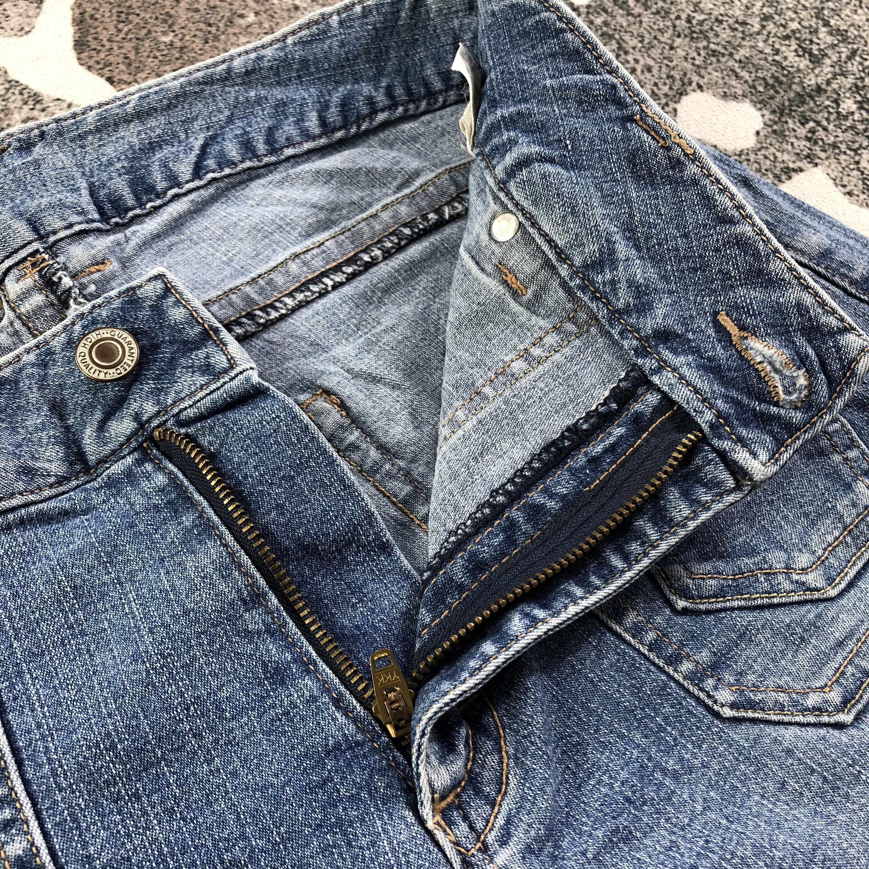 Japanese Brand Japanese Brand Bush Pants Jeans Flare Denim KJ1657 Size 33" - 6 Thumbnail