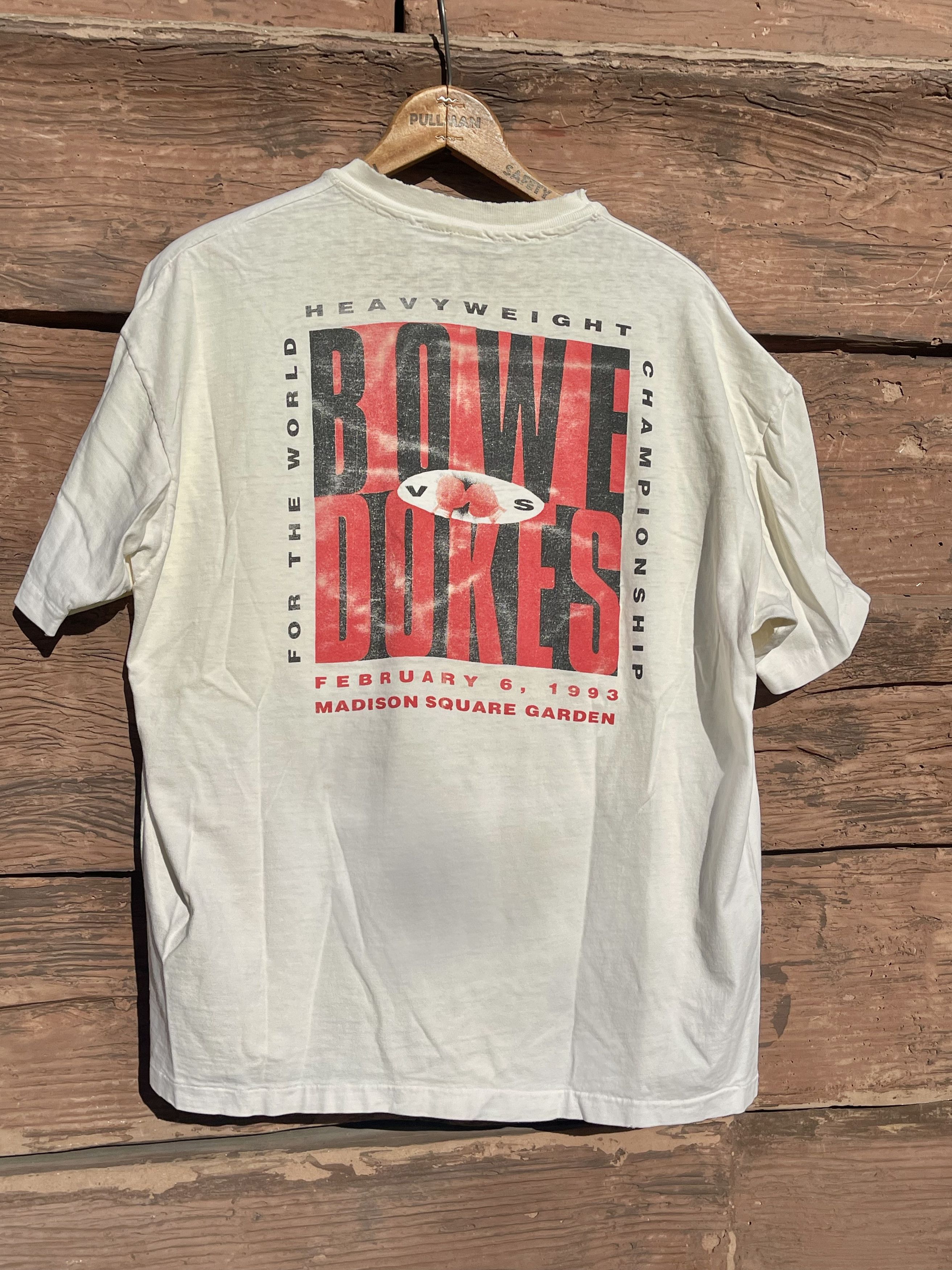 Vintage 1993 HBO Boxing Bowe Vs Dokes Vintage 90's Rap T-Shirt Size US XL / EU 56 / 4 - 3 Thumbnail