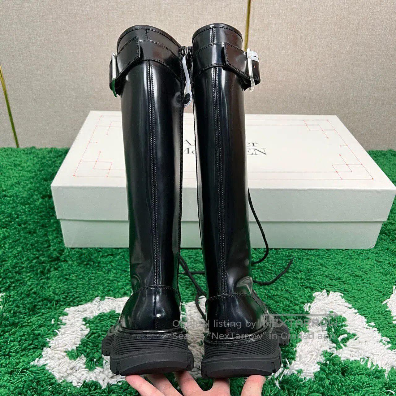 Alexander McQueen ALEXANDER MCQUEEN High-Lace Riding Boots| Size US 4.5 / IT 34.5 - 3 Thumbnail