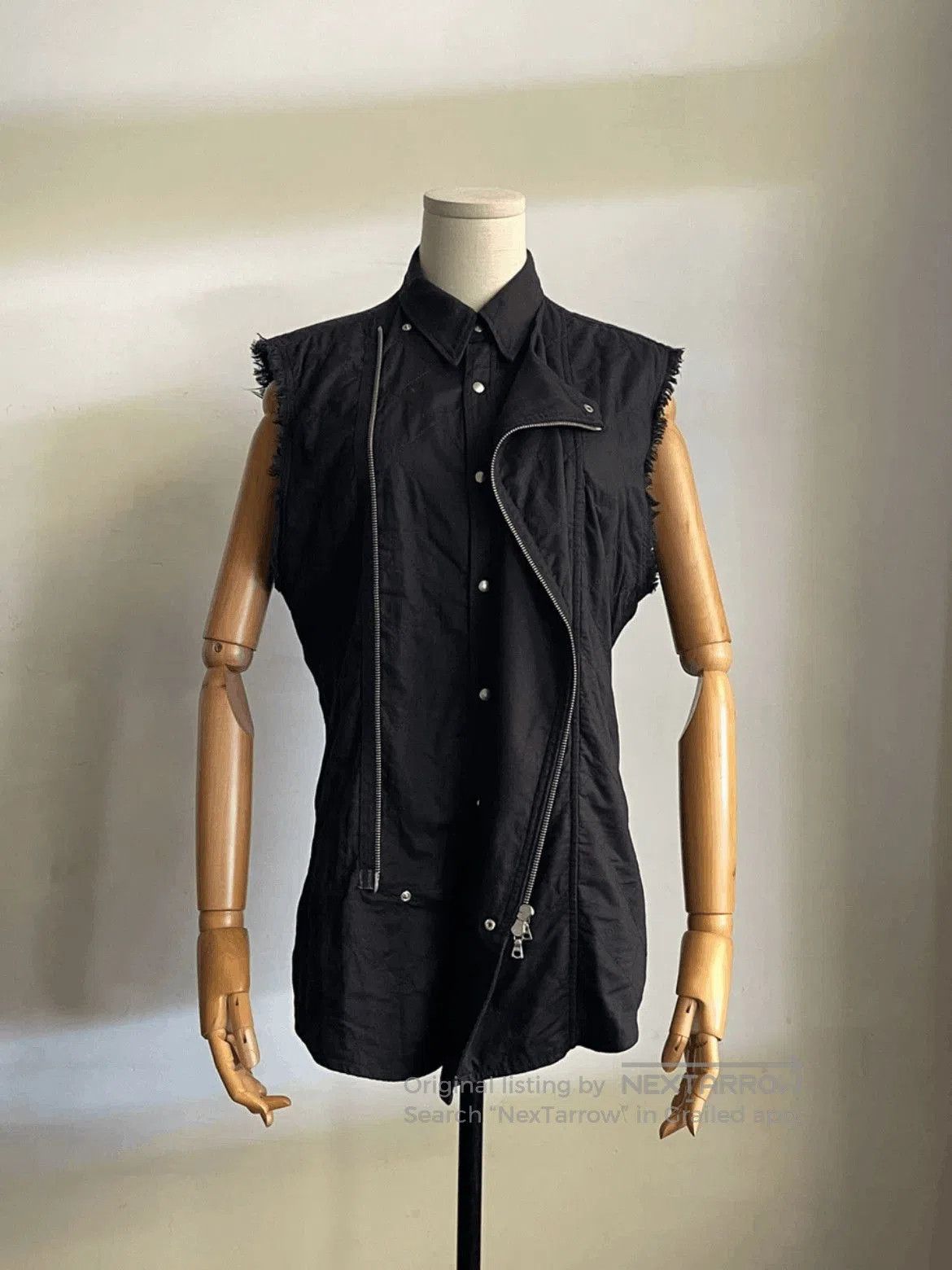 Dries Van Noten Dries Van Noten Distressed Multi Zipeer Vest. Size US S / EU 44-46 / 1 - 2 Thumbnail