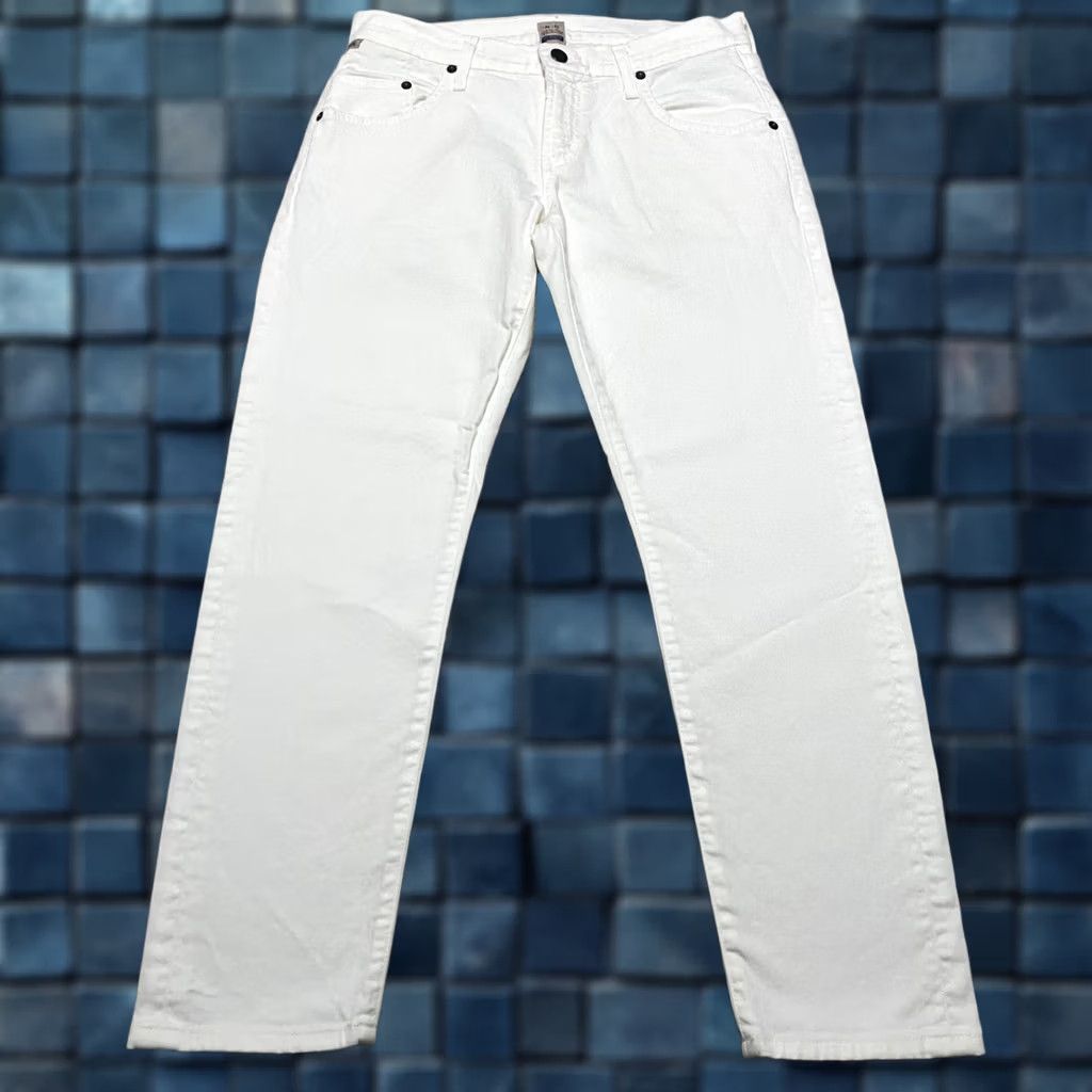Citizens Of Humanity Citizen of Humanity Jeans Womens 26 White Lennox Boyfriend Straight Crop Jeans Size 26" / US 2 / IT 38 - 1 Thumbnail