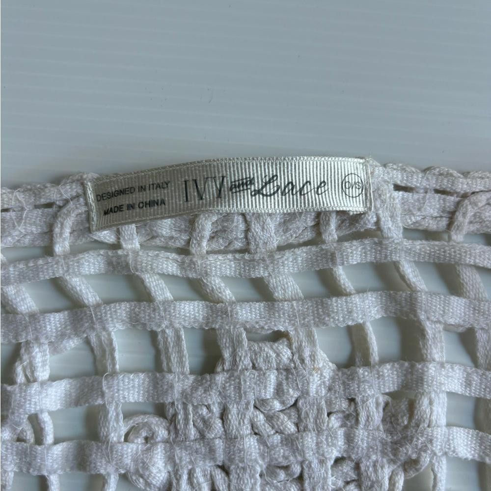 Designer Vintage Crochet Boho Vest Size M / US 6-8 / IT 42-44 - 3 Thumbnail