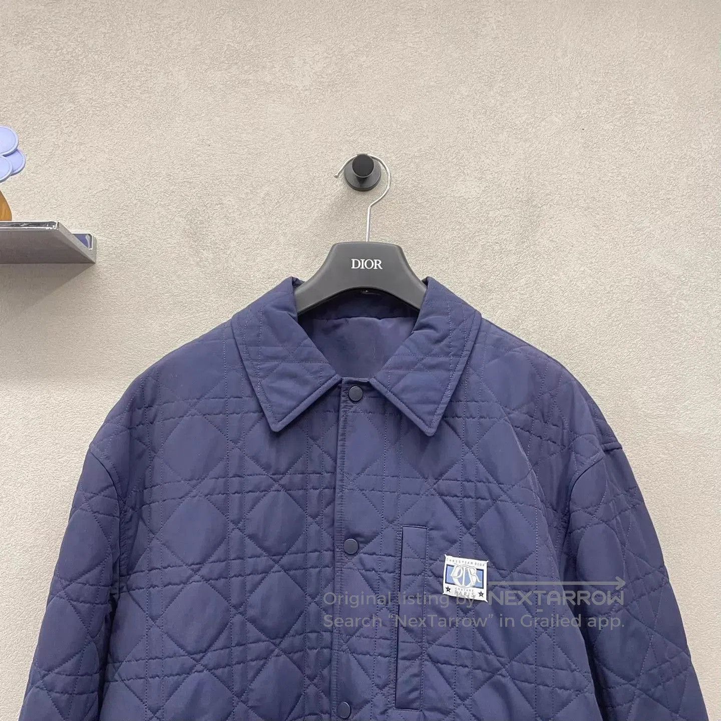 Dior Blue Quilted Light Jacket Size M. Size US M / EU 48-50 / 2 - 4 Thumbnail
