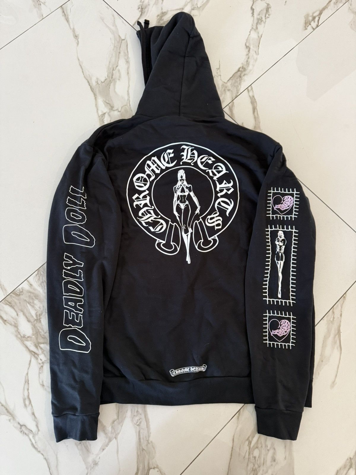 Chrome Hearts × Deadly Doll Chrome Hearts Deadly Doll Zip Up Hoodie Size US XL / EU 56 / 4 - 5 Thumbnail