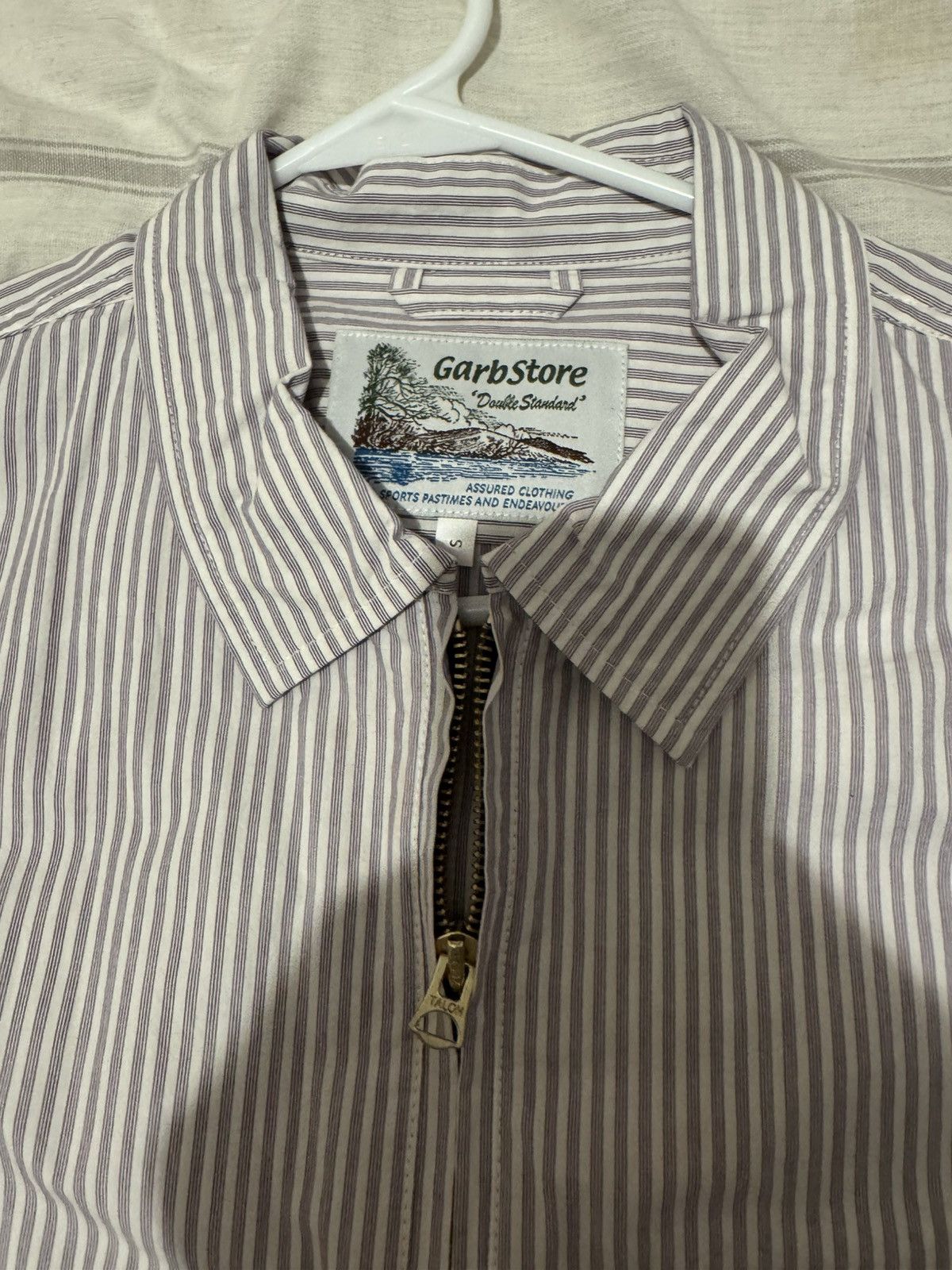 Garbstore Garbstore Grande Zip Shirt Purple Stripe Size US S / EU 44-46 / 1 - 3 Thumbnail