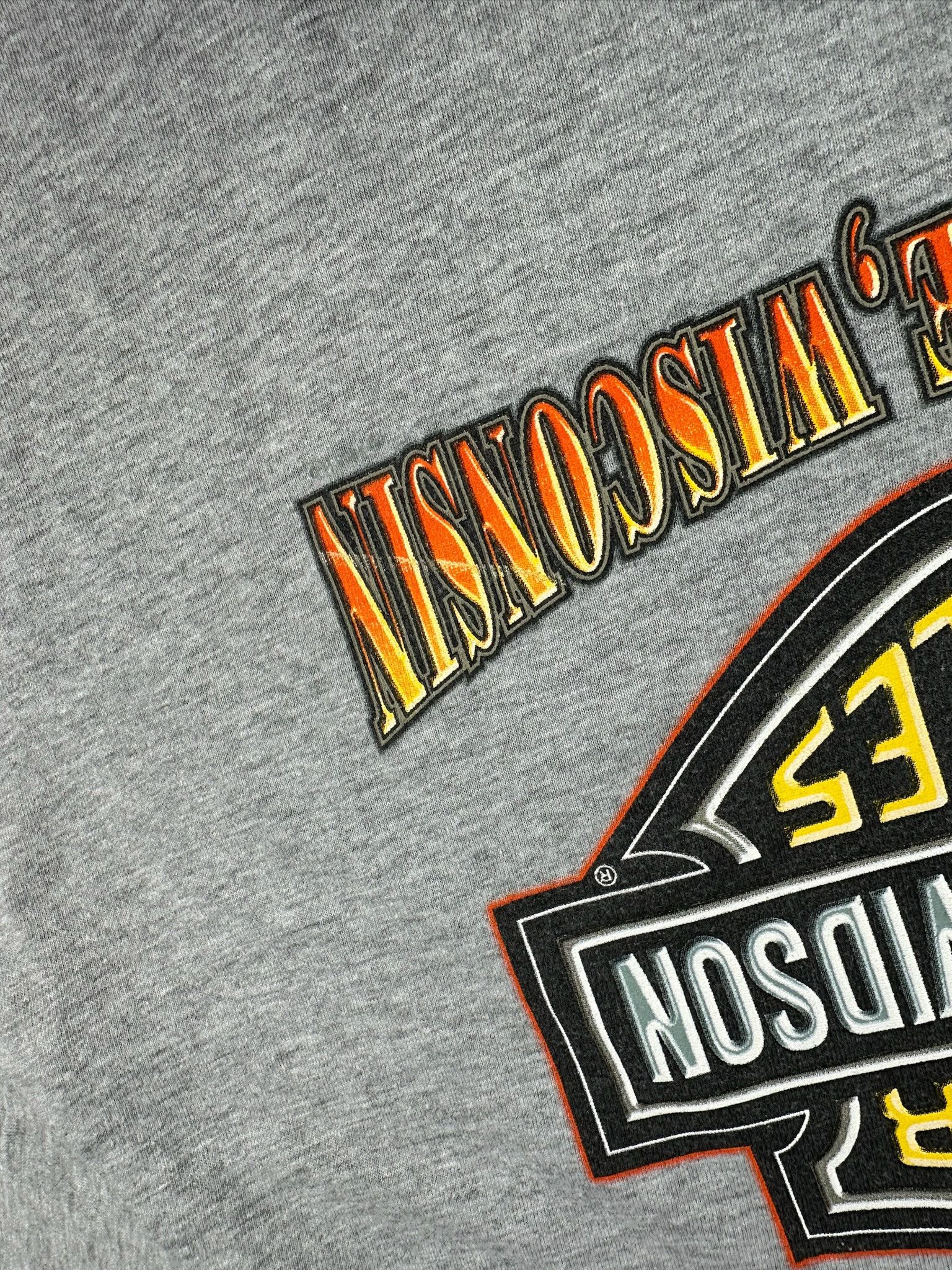 Harley Davidson VTG Y2K Harley Davidson Eagle Flames T-Shirt 90s Size US XL / EU 56 / 4 - 5 Thumbnail