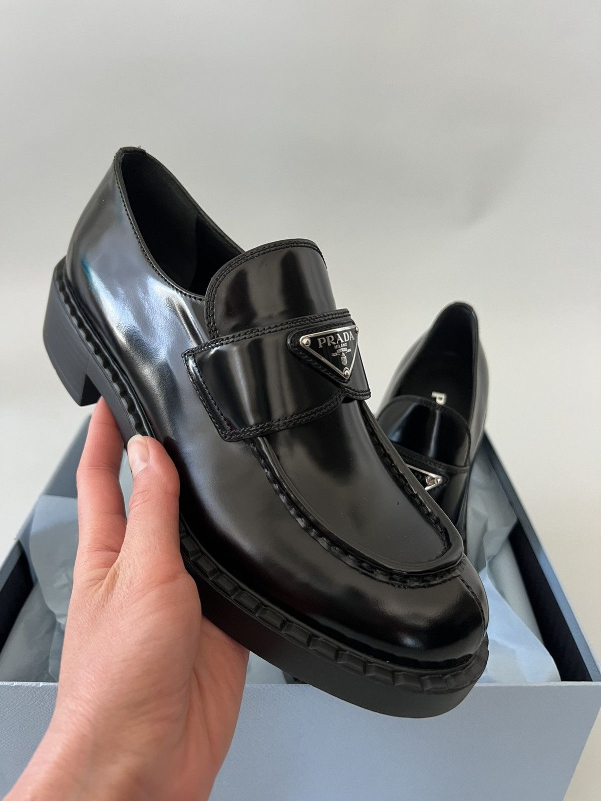 Prada Prada Brushed Loafers Size US 10 / IT 40 - 9 Thumbnail