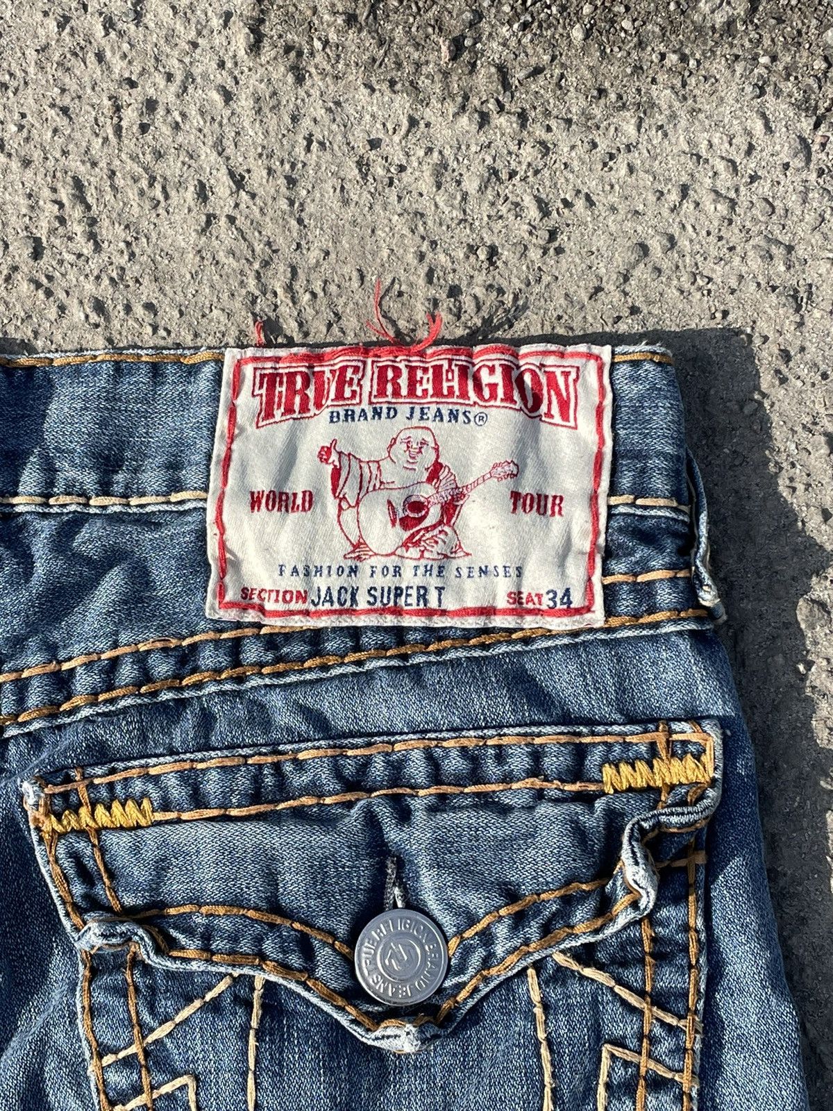 True Religion True Religion Usa Jack Super T Rare 32 Size US 32 / EU 48 - 3 Thumbnail