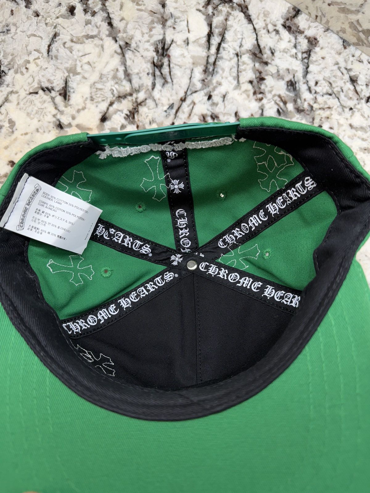 Chrome Hearts Chrome Hearts Cross Patch Hat Green White Baseball Cap Size ONE SIZE - 13 Thumbnail