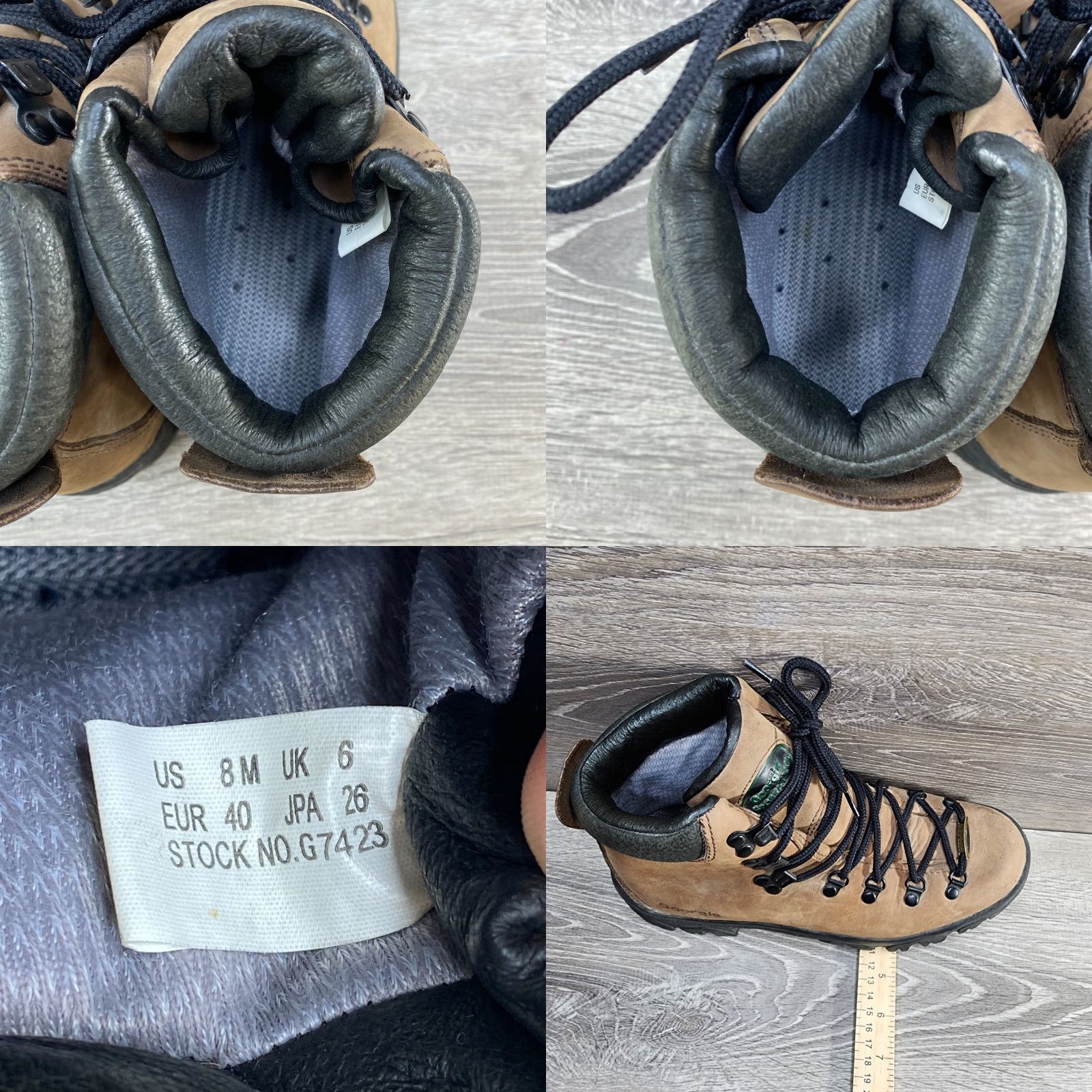 Vintage Georgia Sport & Trail Brown Leather Gore-Tex Hiking Work Boots 8 M Mens Size US 6 / EU 39 - 8 Thumbnail