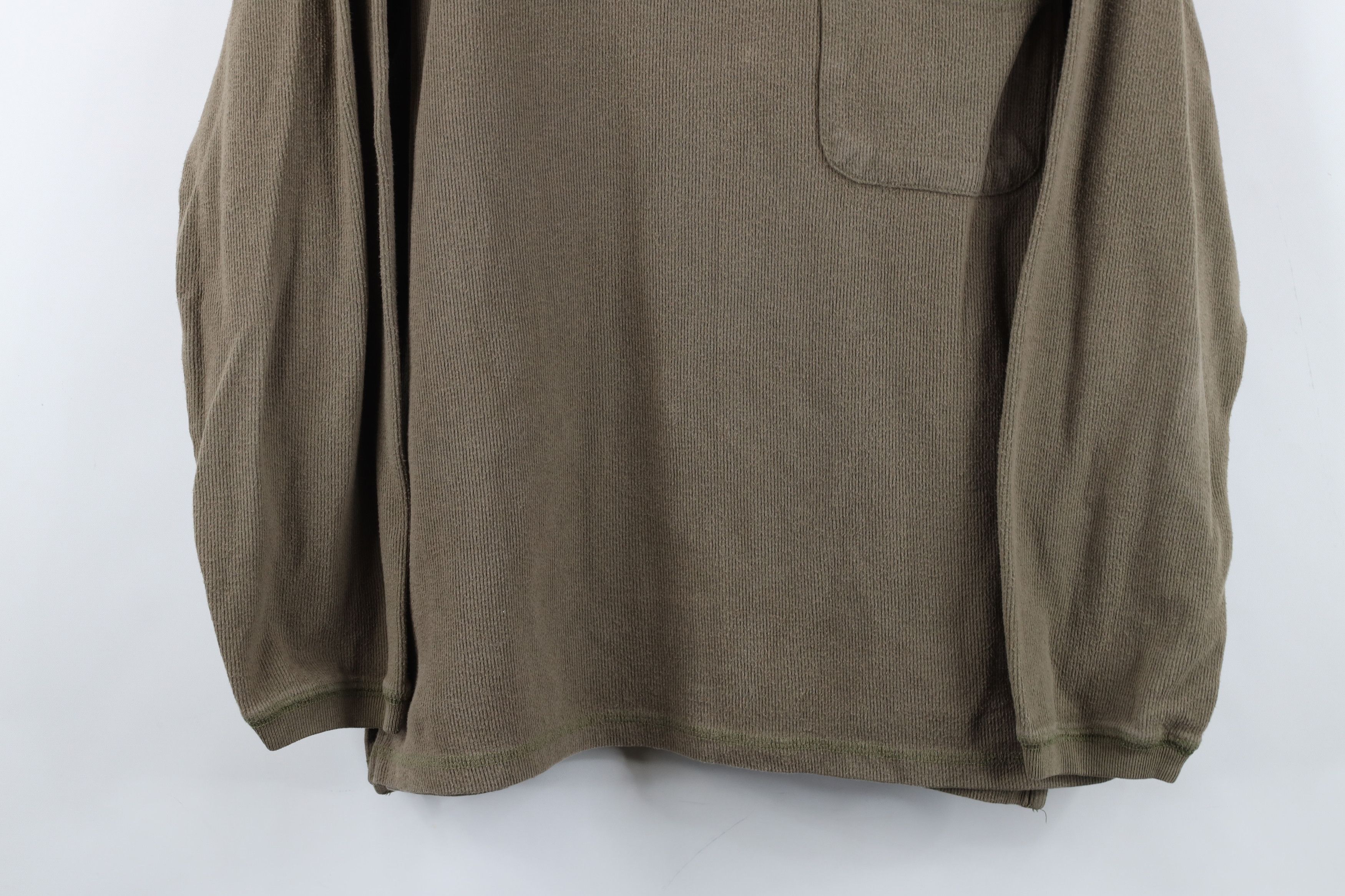 Vintage Vintage 90s Streetwear Ribbed Long Sleeve Henley T-Shirt Size US S / EU 44-46 / 1 - 3 Thumbnail