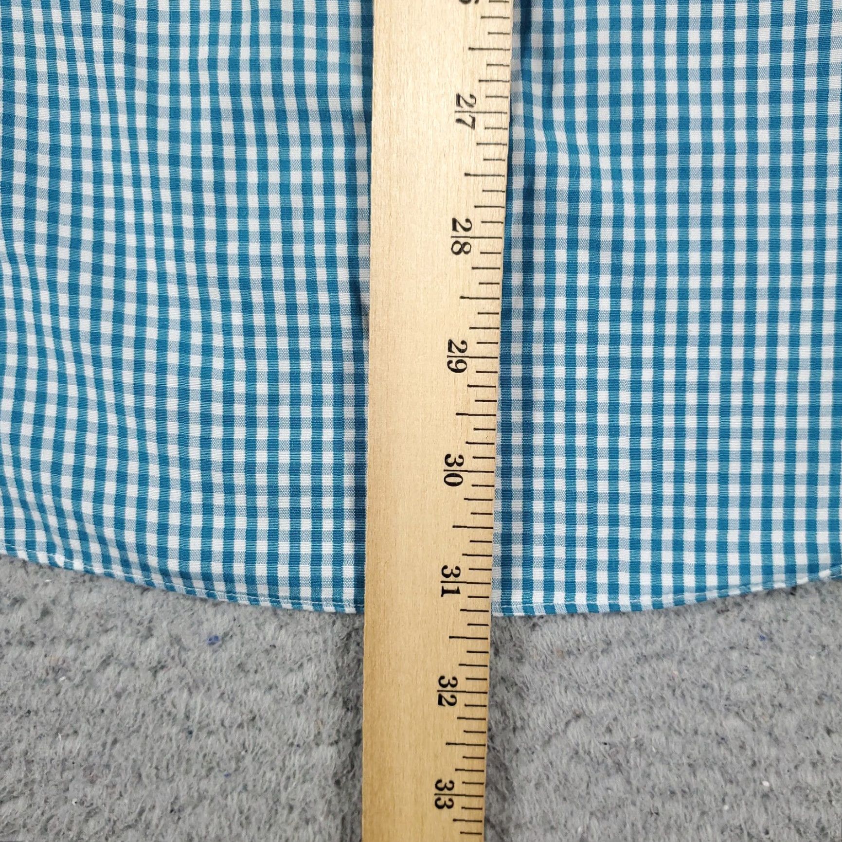 Brooks Brothers Brooks Brothers Dress Shirt Men 16 Blue Check Long Sleeve Button Up Cotton Non-Iron Regular Fit, Classic American Style, 16 Neck, Barrel Cuff Size 42R - 6 Thumbnail
