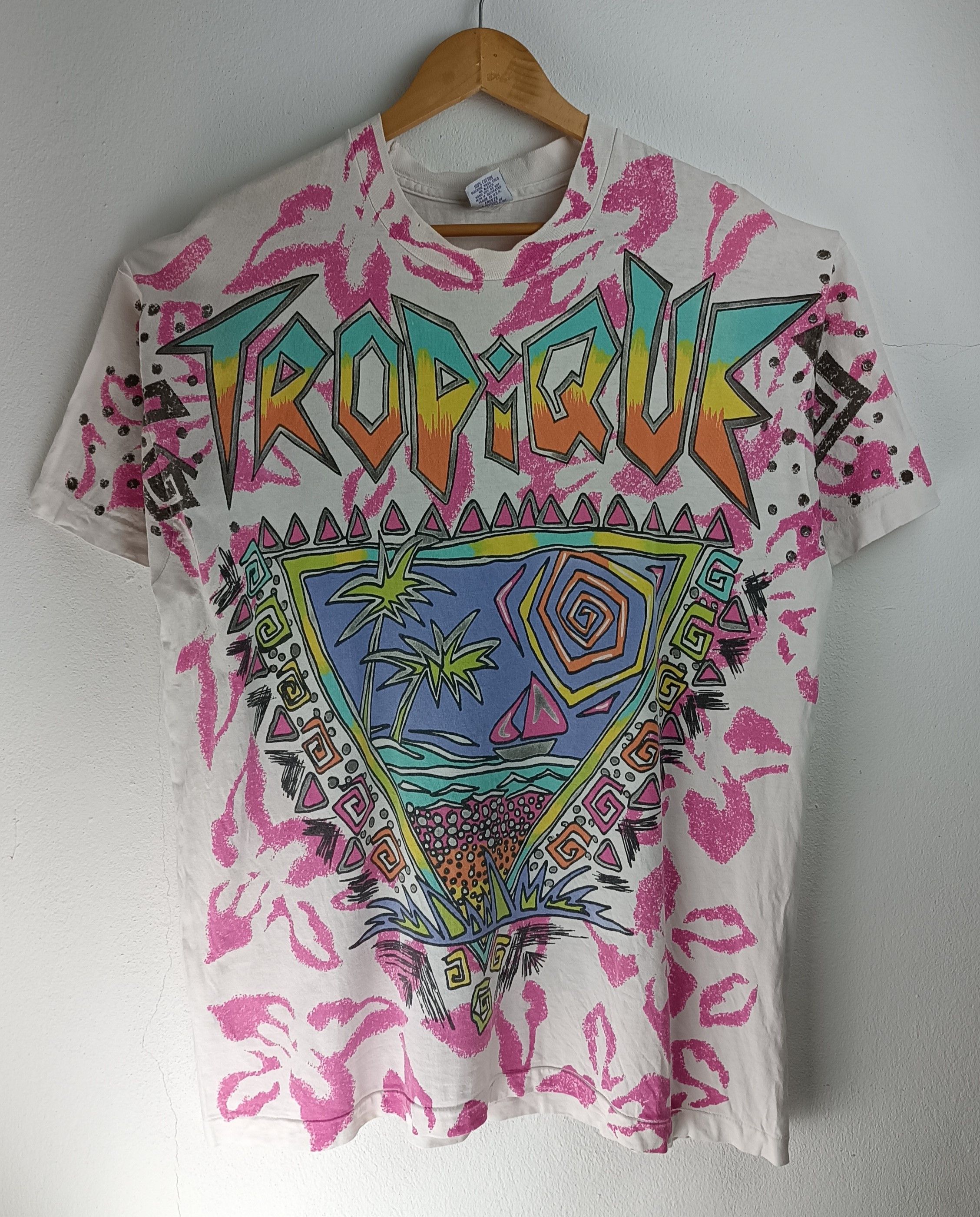 Vintage VINTAGE 90'S TROPIQUE AOP VERY RARE TEE mosquitohead Size US XL / EU 56 / 4 - 3 Thumbnail