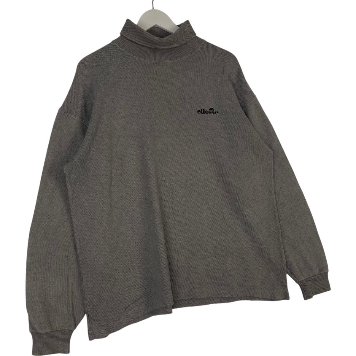 Ellesse × Vintage Vintage Ellesse Small Embroidered Turtleneck Sweatshirt Gray Size US L / EU 52-54 / 3 - 3 Thumbnail