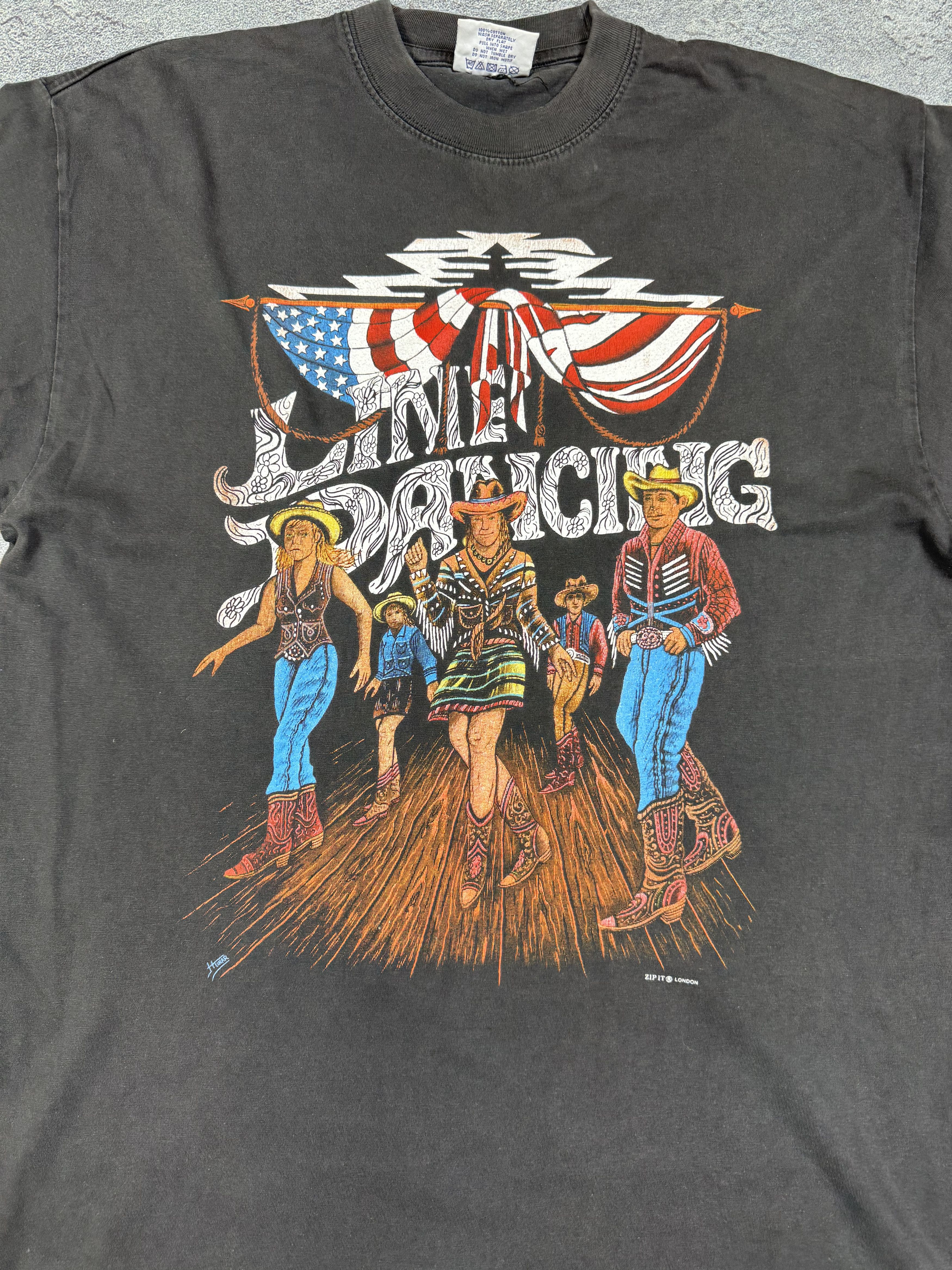 Band Tees American Lime Dancing Faded T-Shirt Tee Size XL VTG Size US L / EU 52-54 / 3 - 4 Thumbnail