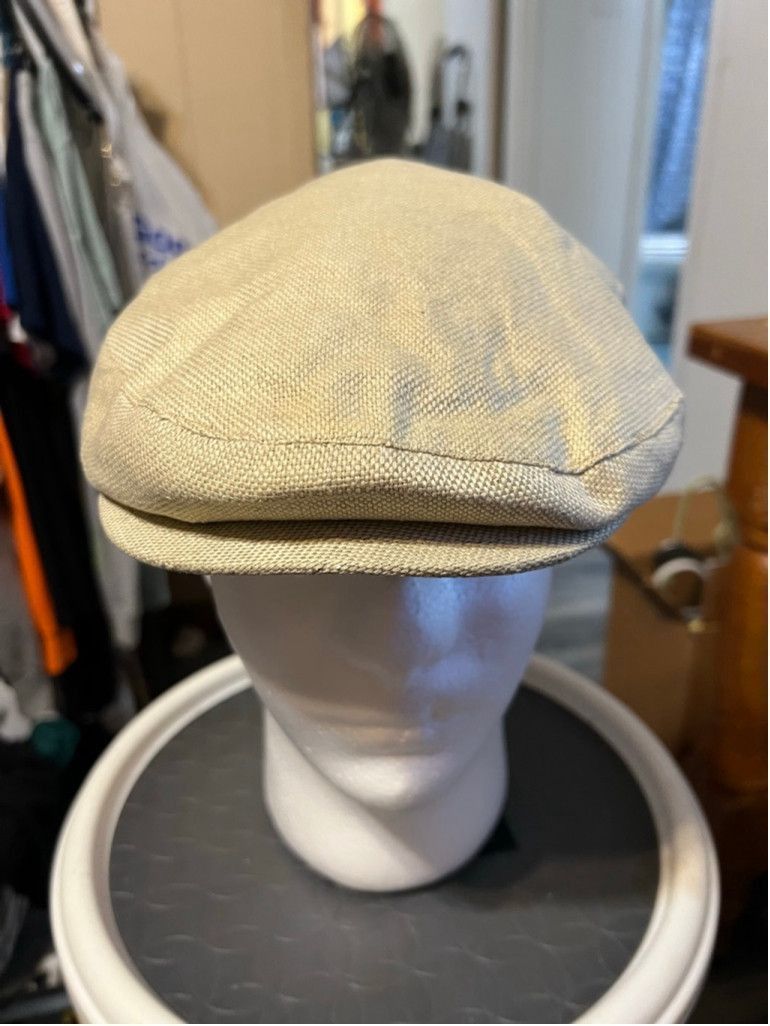 Vintage Men's Golf Italia Beige Ivy Flat Cap Size 30 - 1 Thumbnail