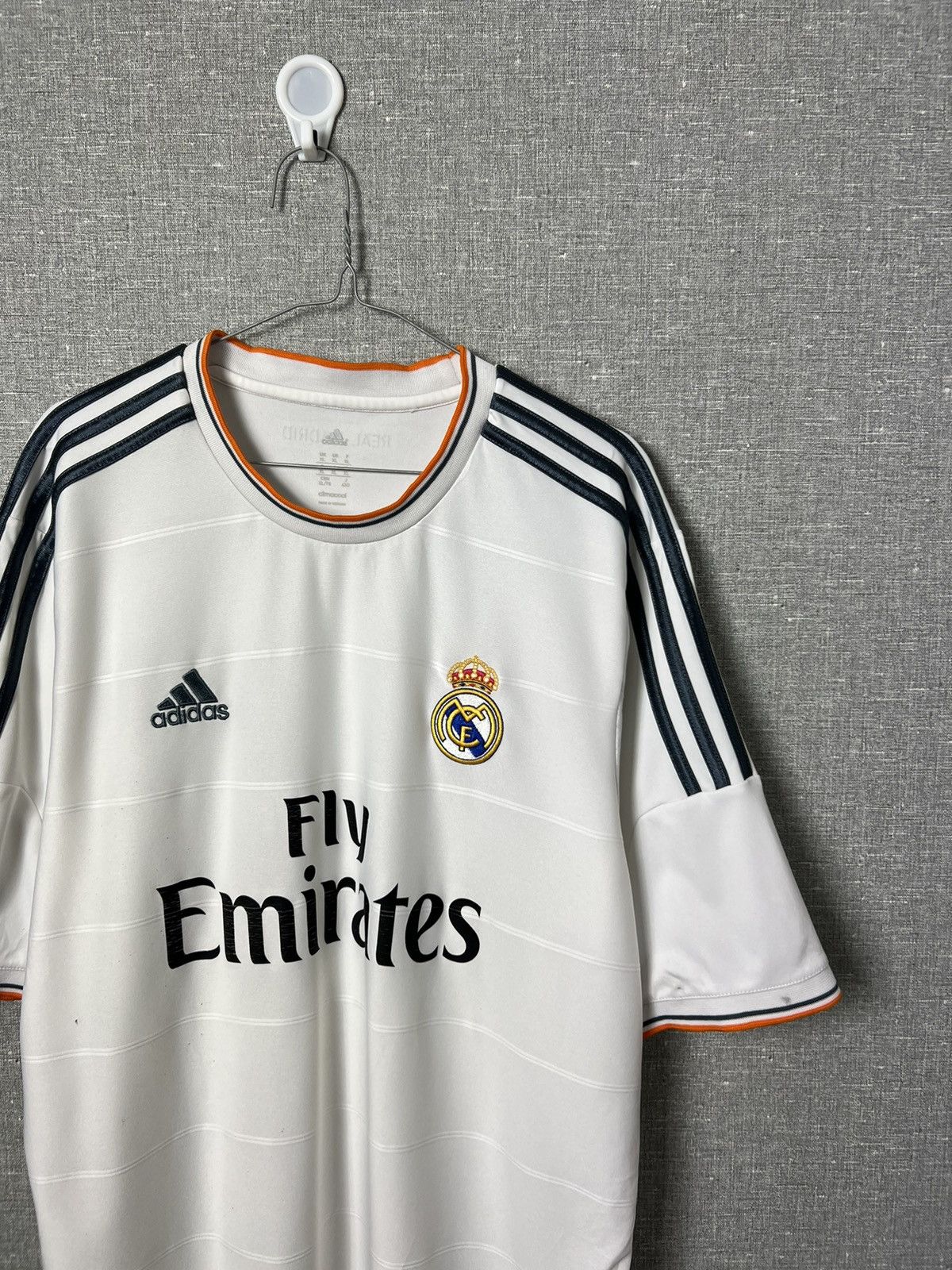 Adidas #9 BENZEMA Real Madrid 2013/14 Adidas Home Jersey Size US XL / EU 56 / 4 - 3 Thumbnail