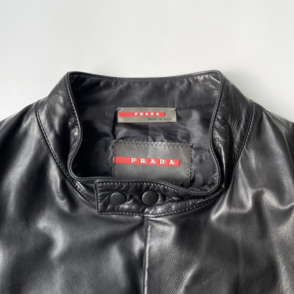 Prada S/S 07 Leather Motorcycle Jacket Size US M / EU 48-50 / 2 - 4 Thumbnail