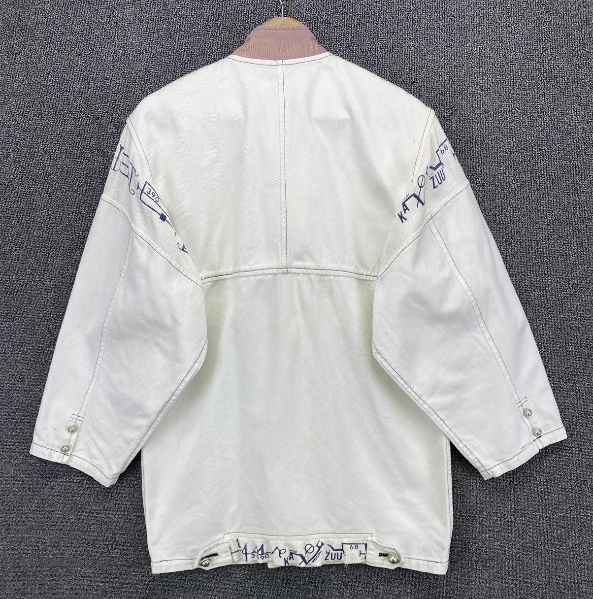 Kansai Yamamoto Vintage 90 Kansai Yamamoto Double Breasted Denim Coat Jacket Size US M / EU 48-50 / 2 - 12 Thumbnail