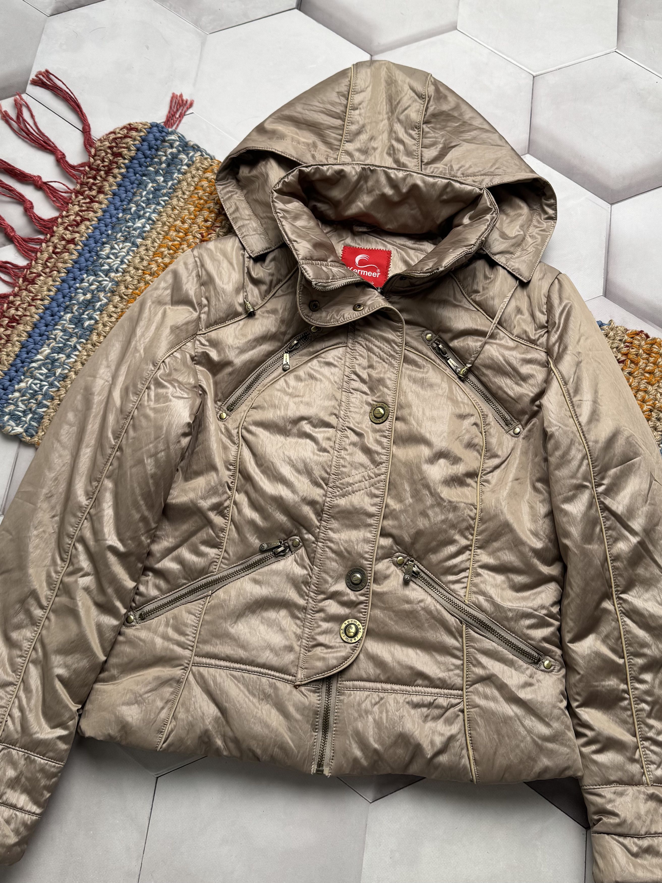 Vintage Vintage Hooded Cropped Jacket Size L / US 10 / IT 46 - 2 Thumbnail