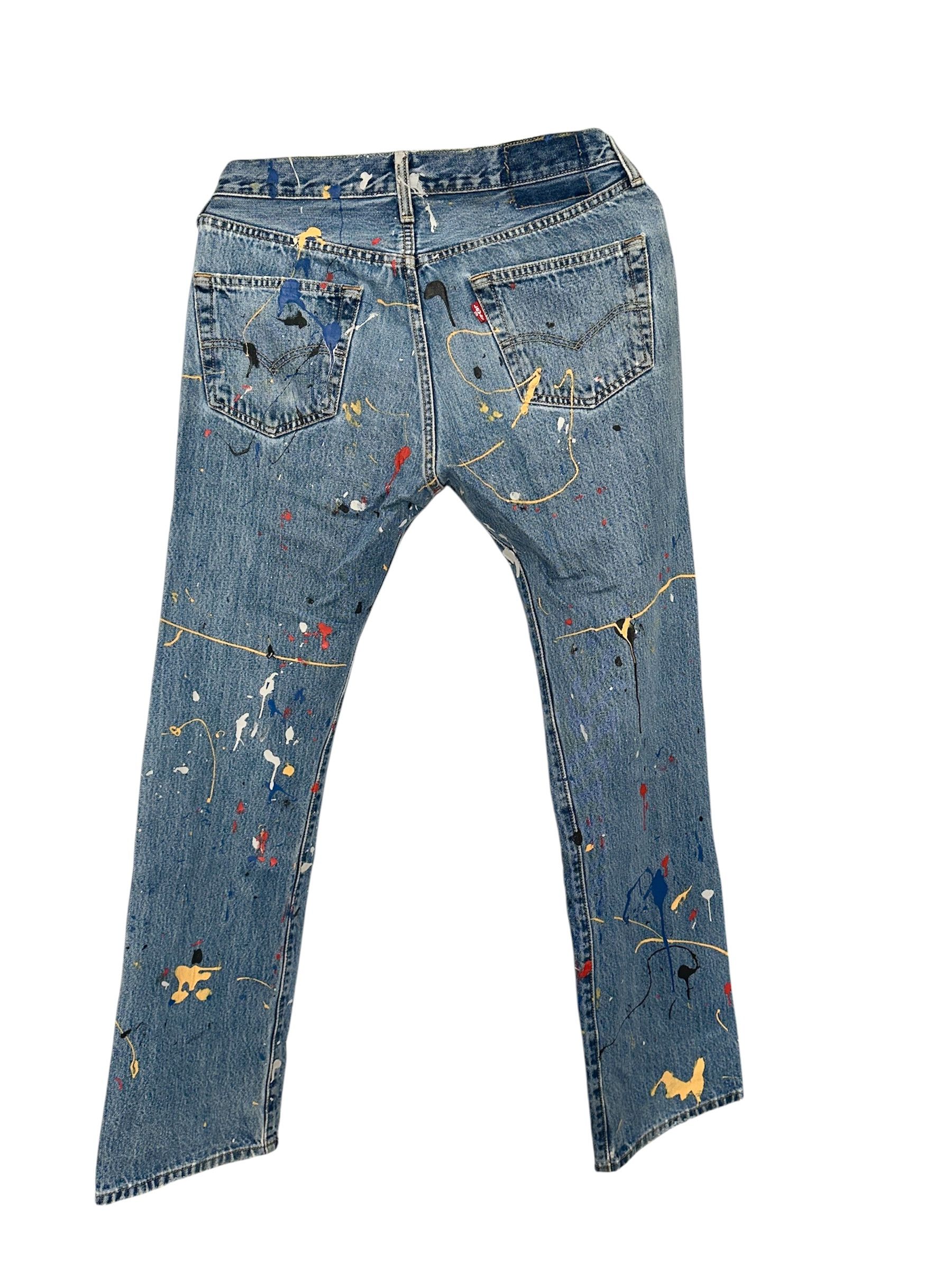 Levi's Vintage Levi's Paint Splatter Jeans Size US 32 / EU 48 - 2 Thumbnail