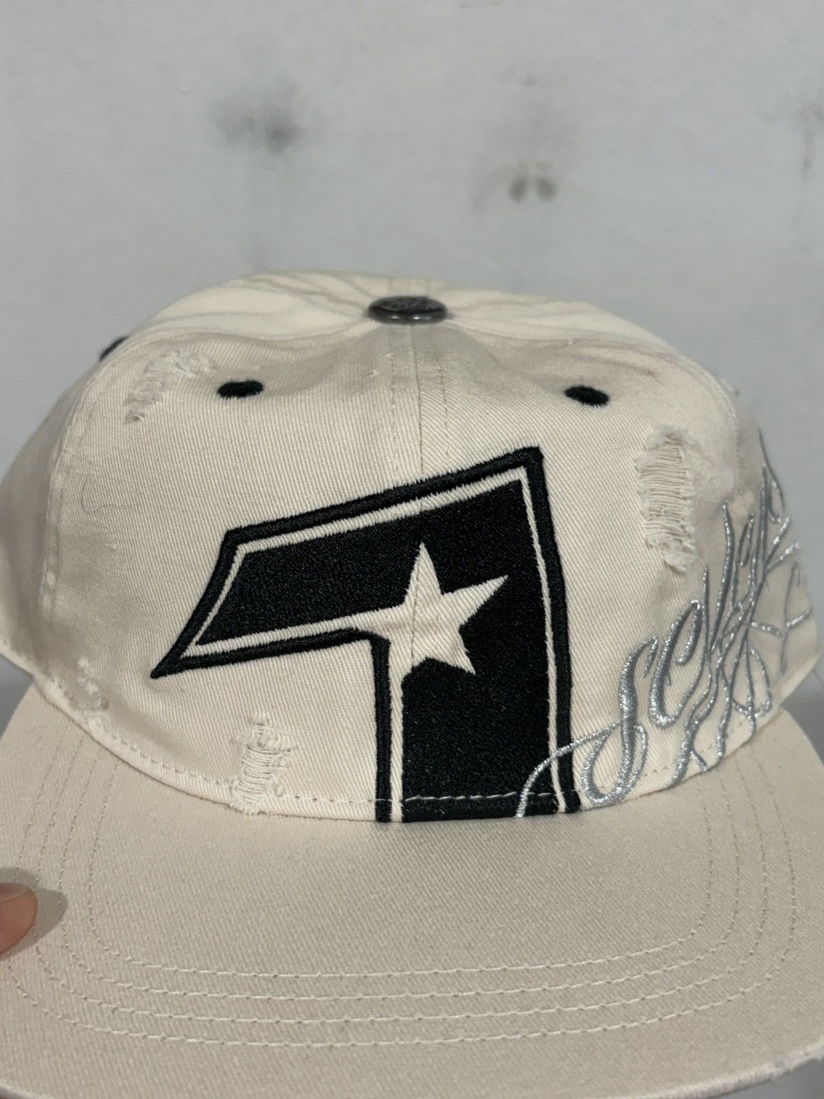 TRIPLE SEVENS Triple Sevens White Cap Size ONE SIZE - 3 Thumbnail