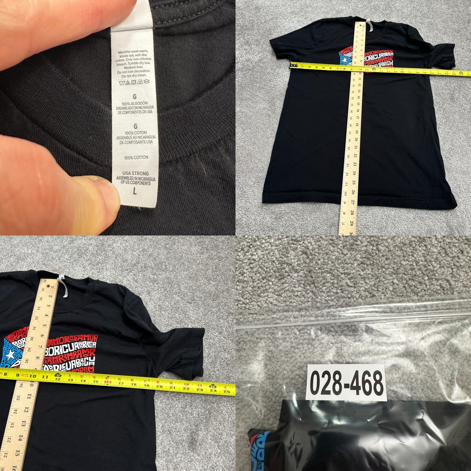 Vintage VINTAGE? (no) Bella + Canvas T-Shirt Men Large Black Crew Neck Short Sleeve Graphic Tee Casual Tee Adult Large Black Logo Tee Men Size US L / EU 52-54 / 3 - 8 Thumbnail